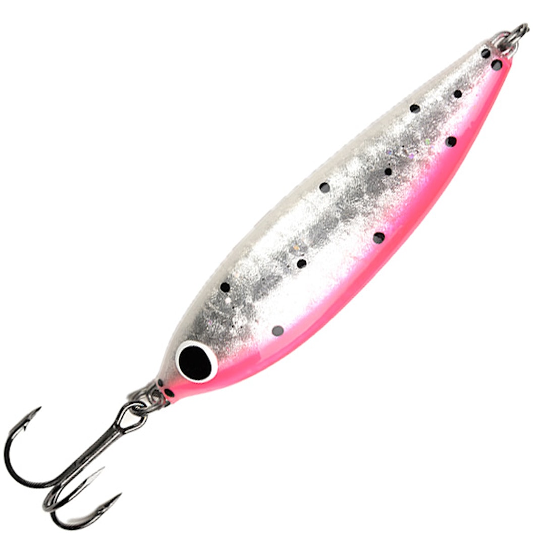E.V. Trutta Normitrutta 8,5 cm 26 g lättat skeddrag Pinkki-hopea - E.V.Trutta