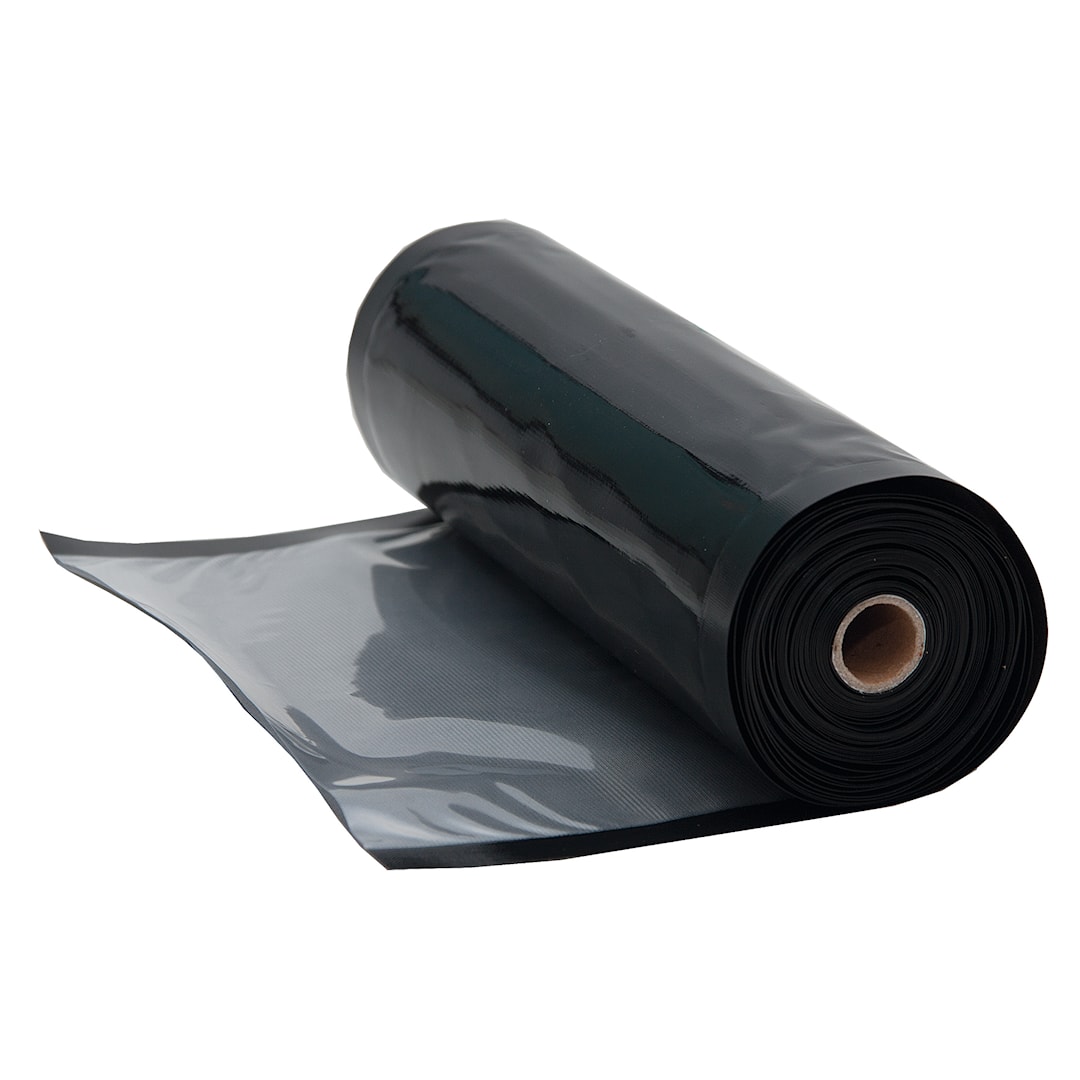 FoodMax - Svart UV-MAX förpackningsrulle: 20 cm x 3 m x 2 rl (6m), UV-skyddad - Foodmax