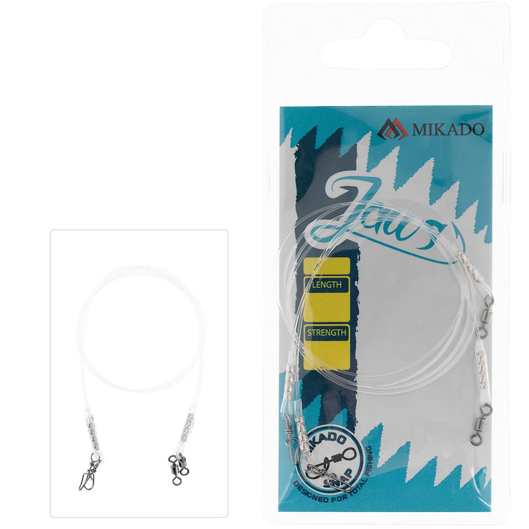 Mikado Jaws Fluorocarbon tafs 35 cm 2 st/pkt - Mikado