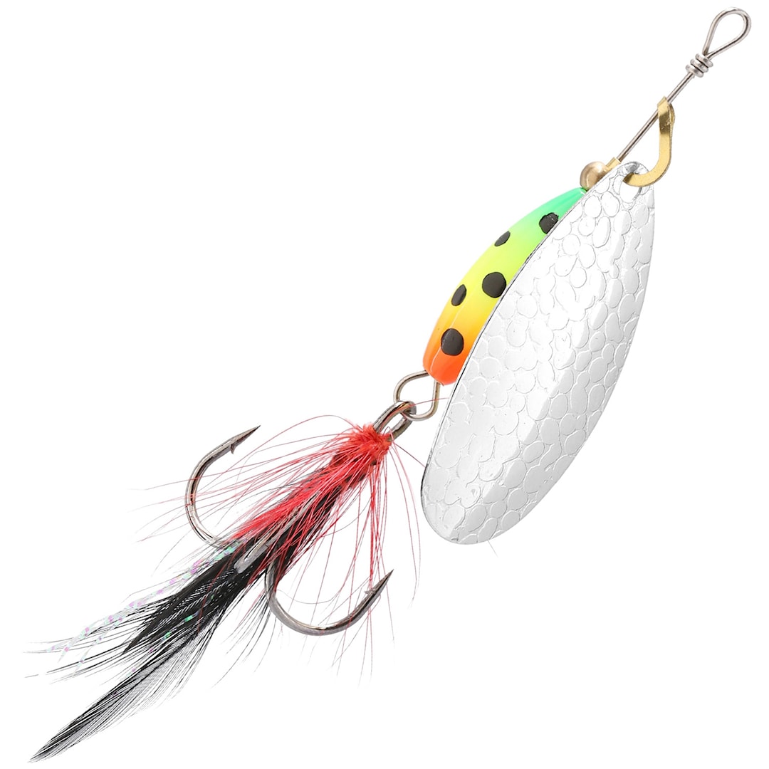 Mikado M-Grub 9 g spinnare Silver / Firetiger - Mikado