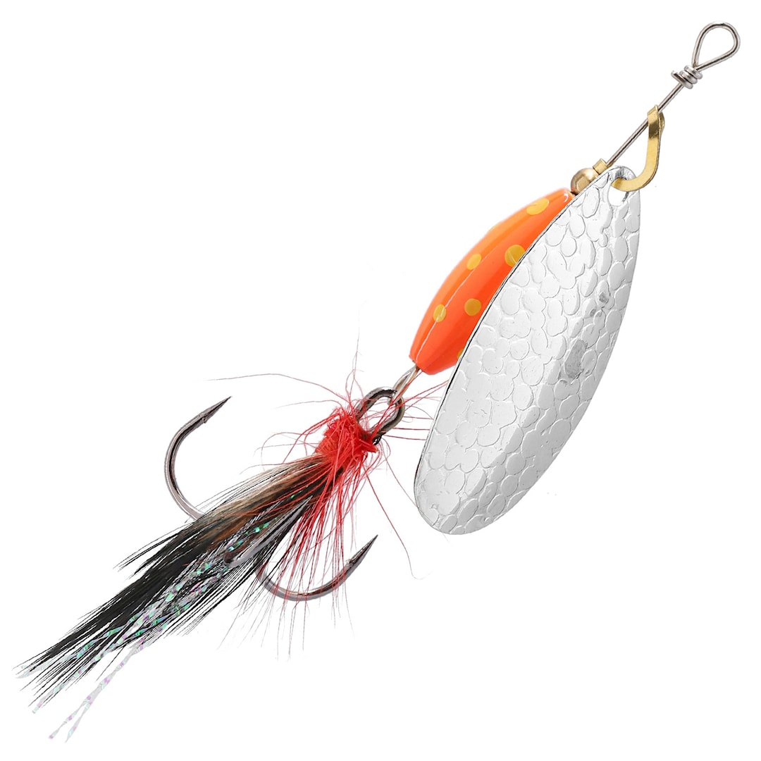 Mikado M-Grub 9 g spinnare Silver / Red Tiger - Mikado