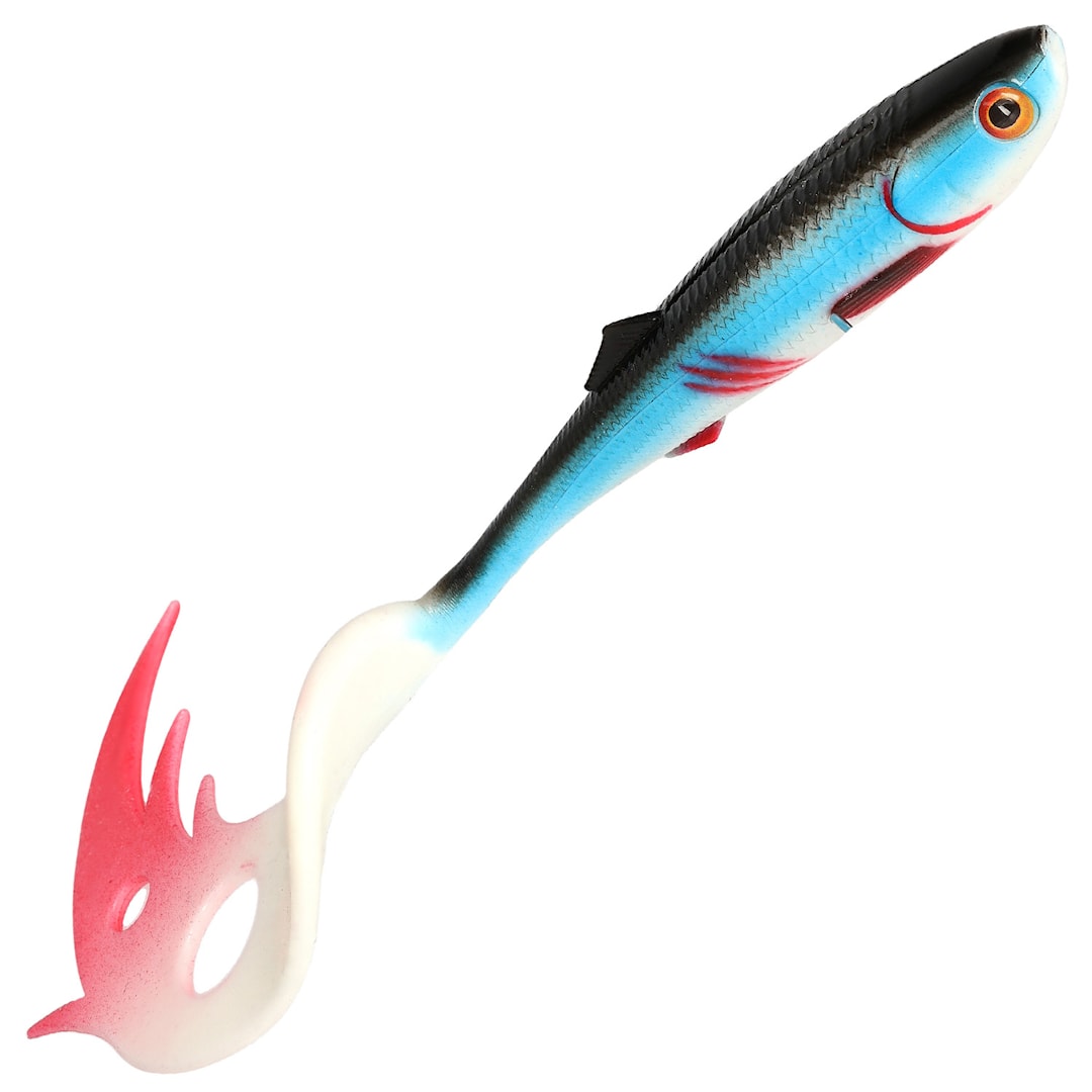 Mikado Sicario Pike Tail 18 cm jigg 2 st/pkt Bleeding Dace - Mikado