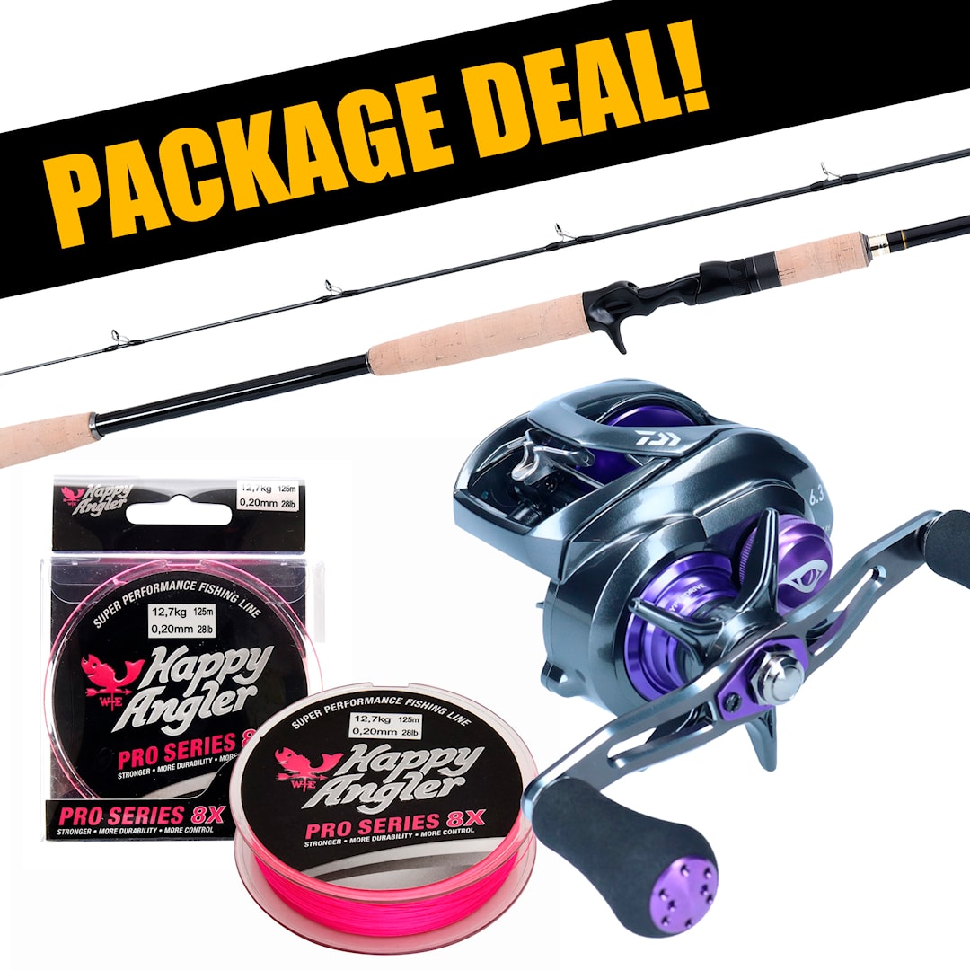 Okuma Komodo + Daiwa Prorex XR TWS 300 multirulleset med flätlina - Daiwa