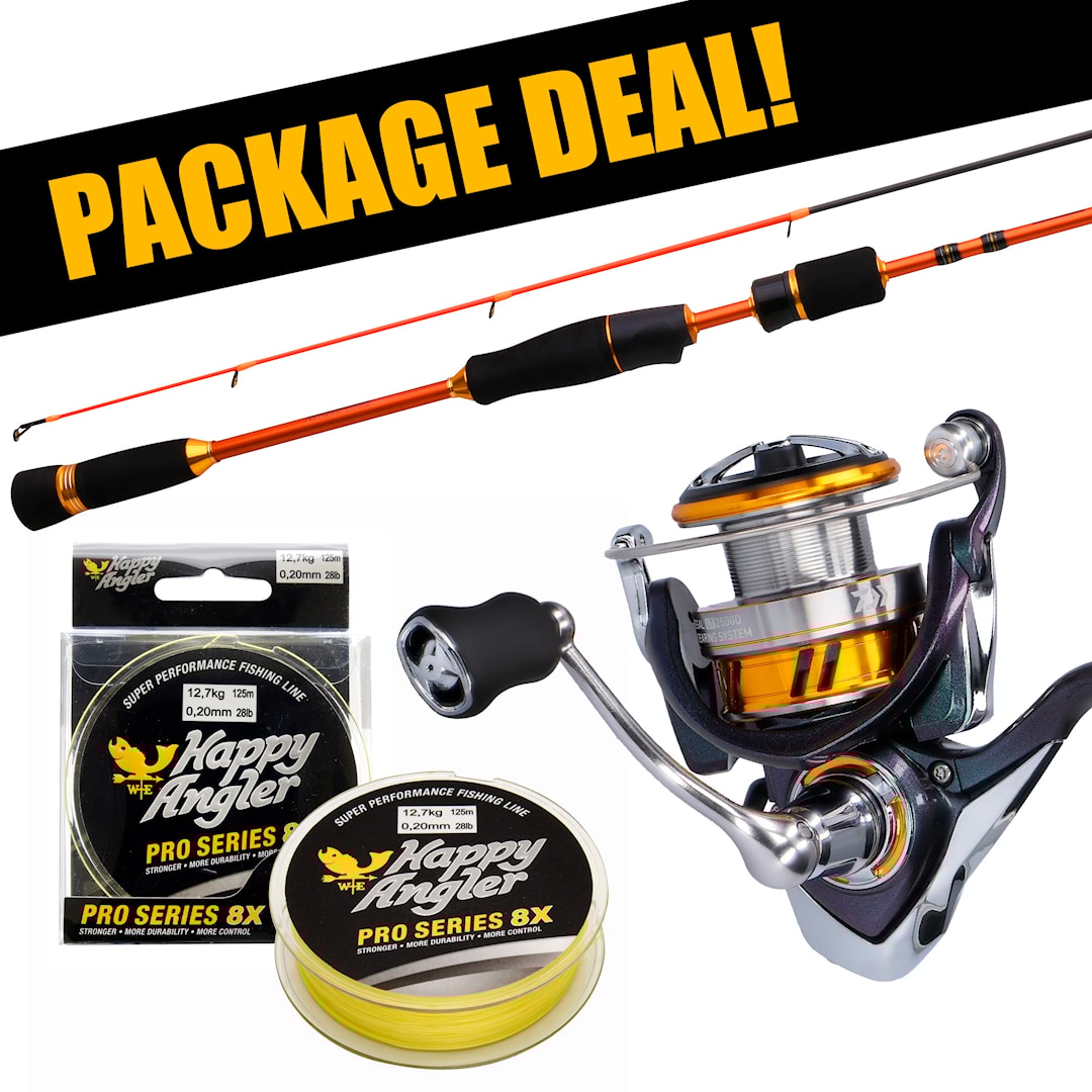Patriot Fireball Pro + Daiwa Regal LT haspelset med flätlina - Patriot