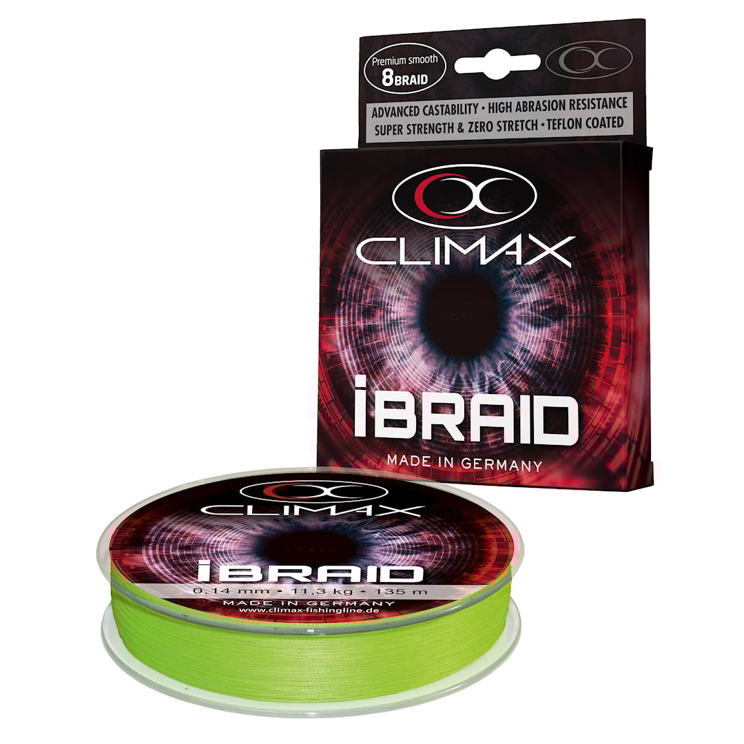Climax iBraid 135 m chartreuse flätlina - Climax
