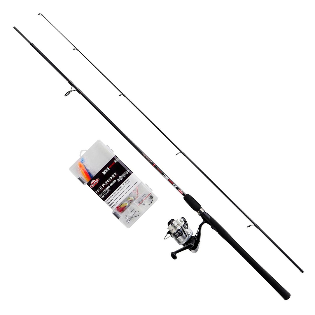 Berkley Catch More Fish Pike Punisher haspelset med lina + beten 240 cm 10-40 g - Berkley