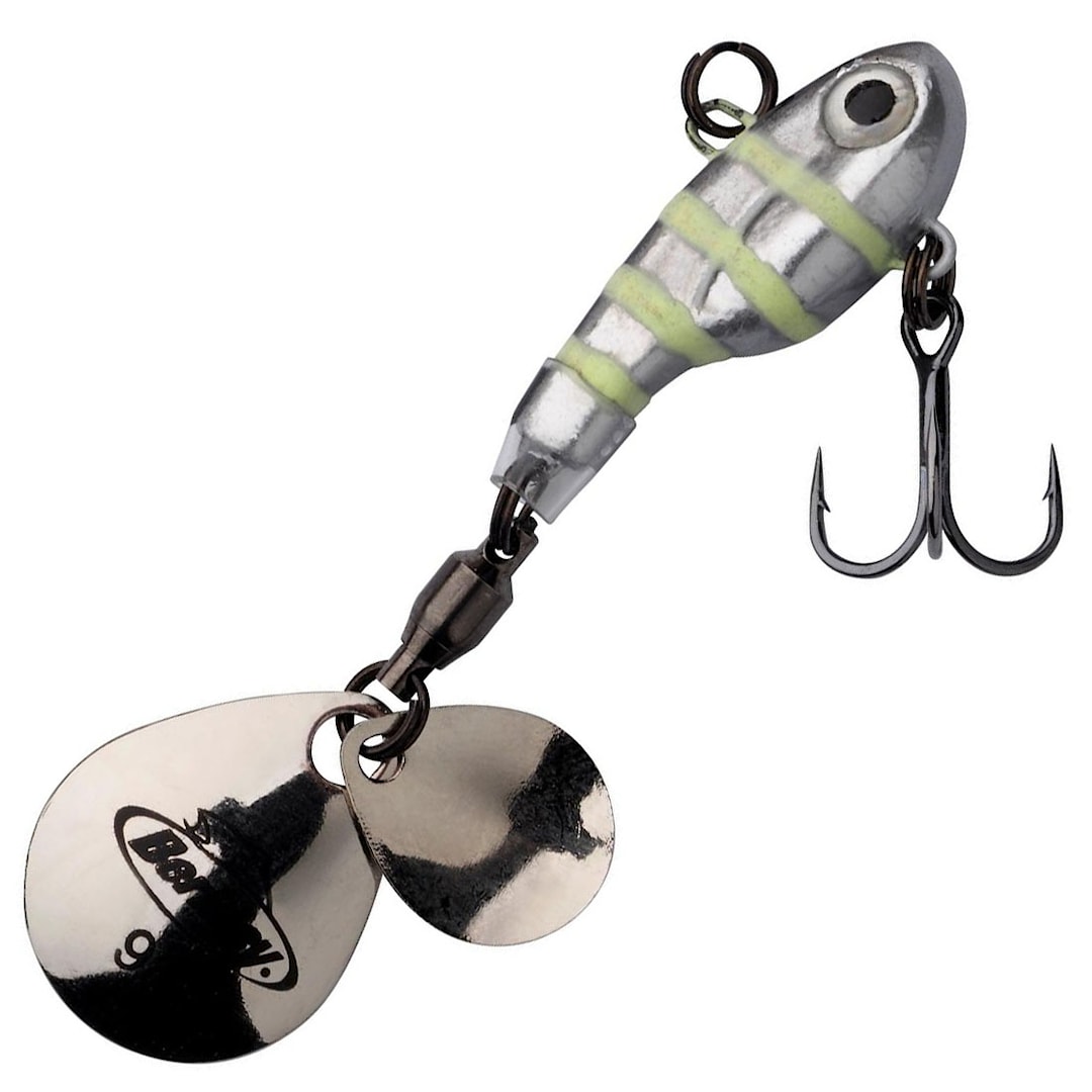 Berkley Pulse Spintail 14 g Glow Silver Zebra - Berkley