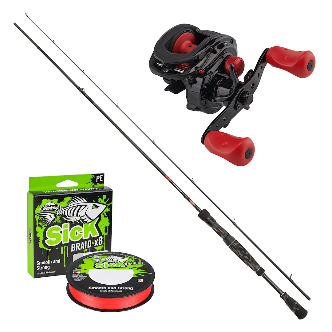 Abu Garcia Abborre multirullset med flätlina 210 cm 7-24 g - Abu Garcia