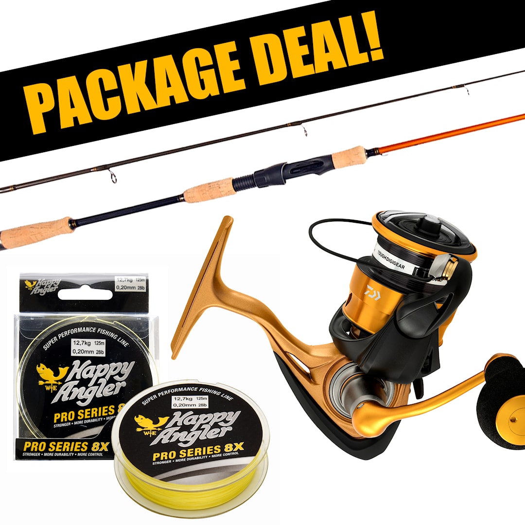 Daiwa Aird Stugmästaren + 23 Aird LT haspelset med flätlina - Daiwa