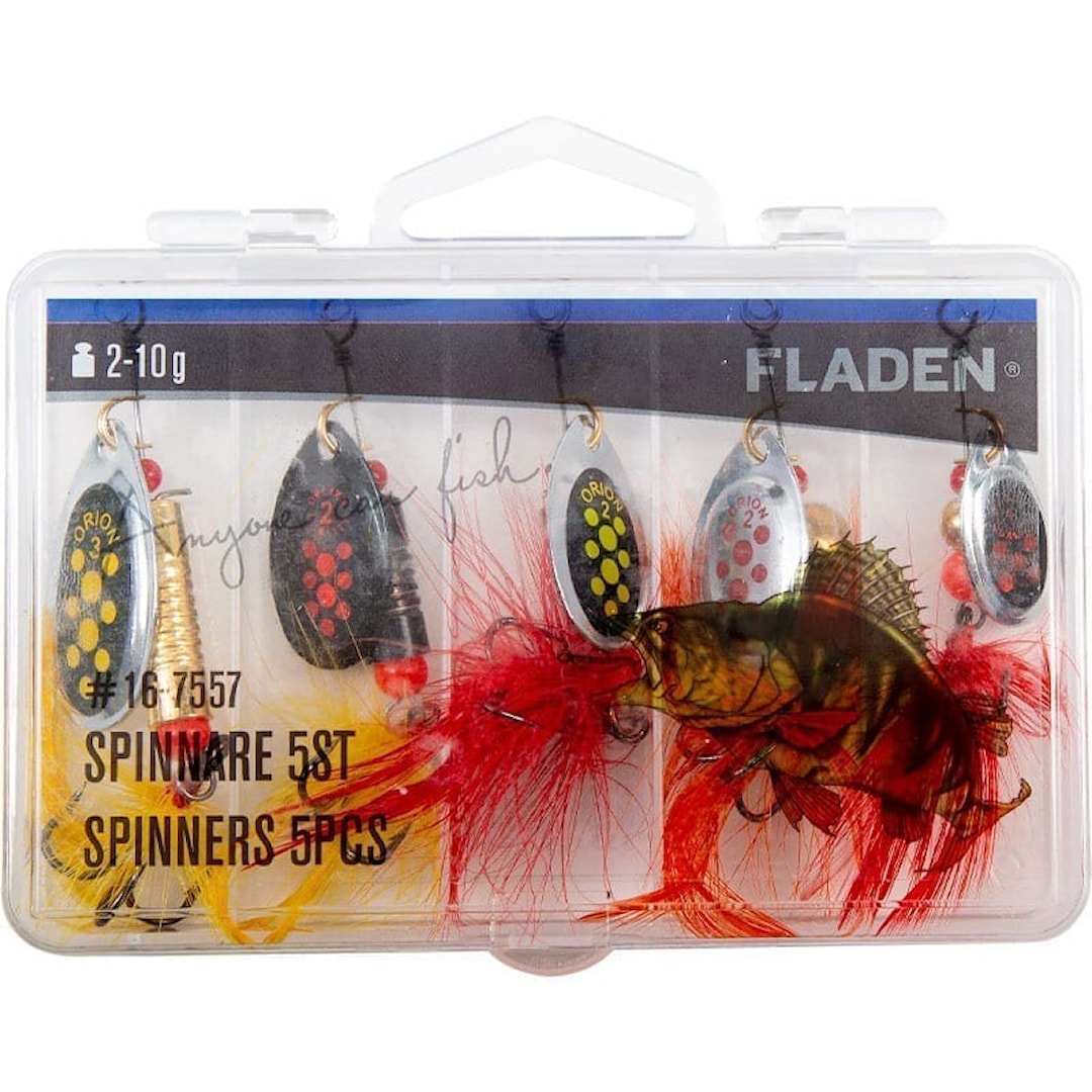 Fladen 2-10 g spinnarsortiment 5 st/pkt - Fladen