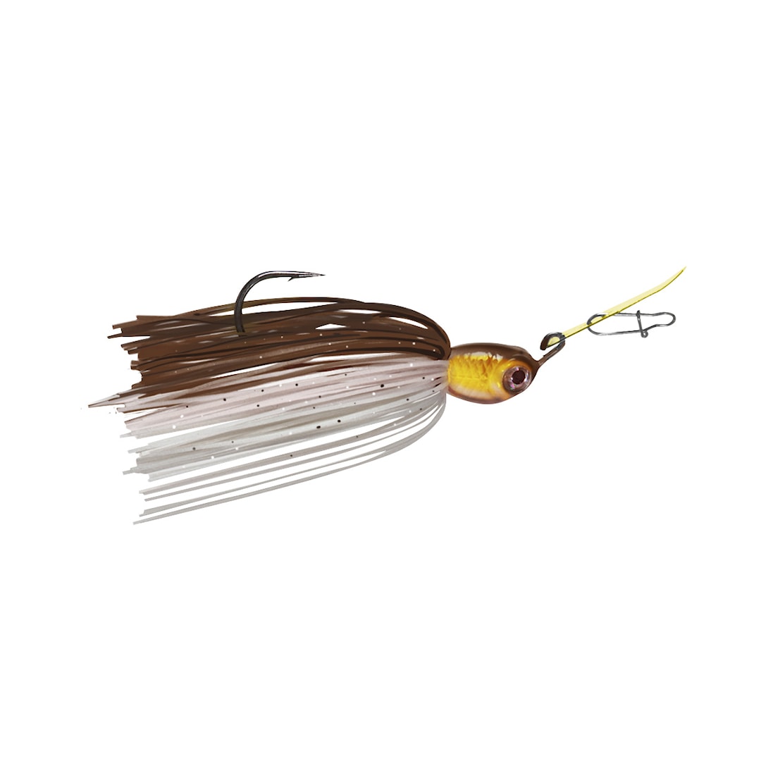 Fladen Energetic Blade chatterbait 14 g Gold Motoroil Minnow - Fladen