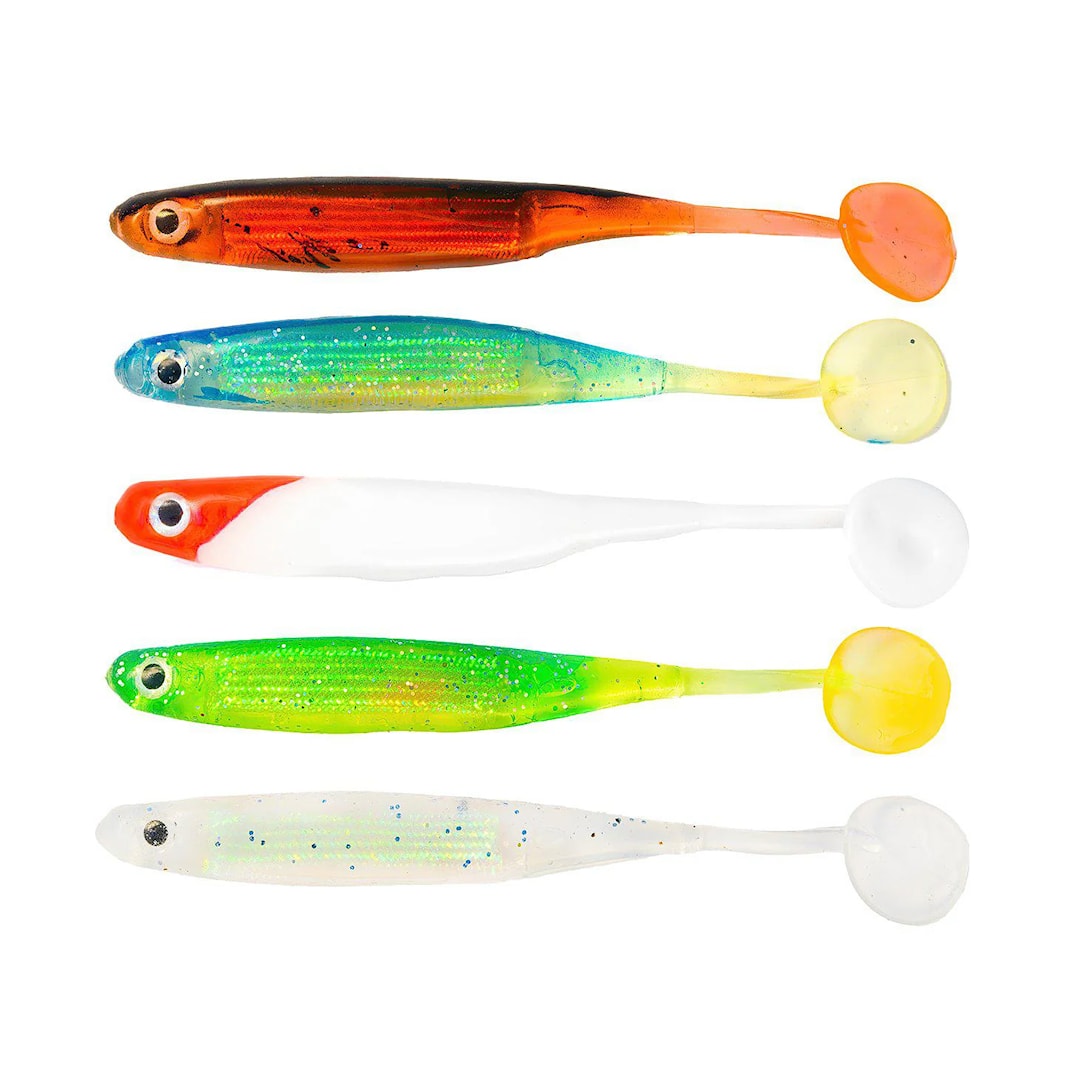 Fladen Glimmer Shimmer 10 cm jiggsortiment 5 st/pkt - Fladen