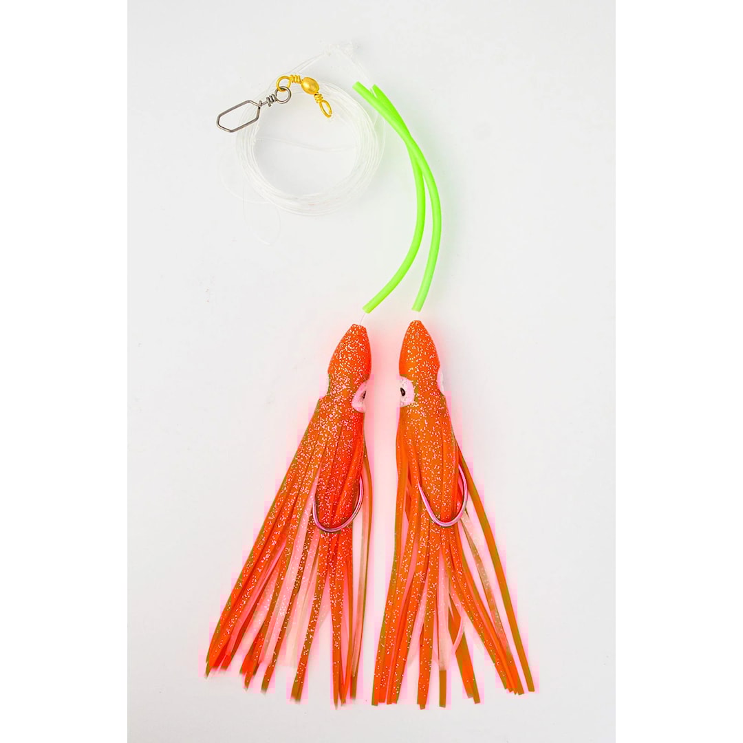 Fladen Ling / Lump Cod Double Red Octopus Rig - Fladen