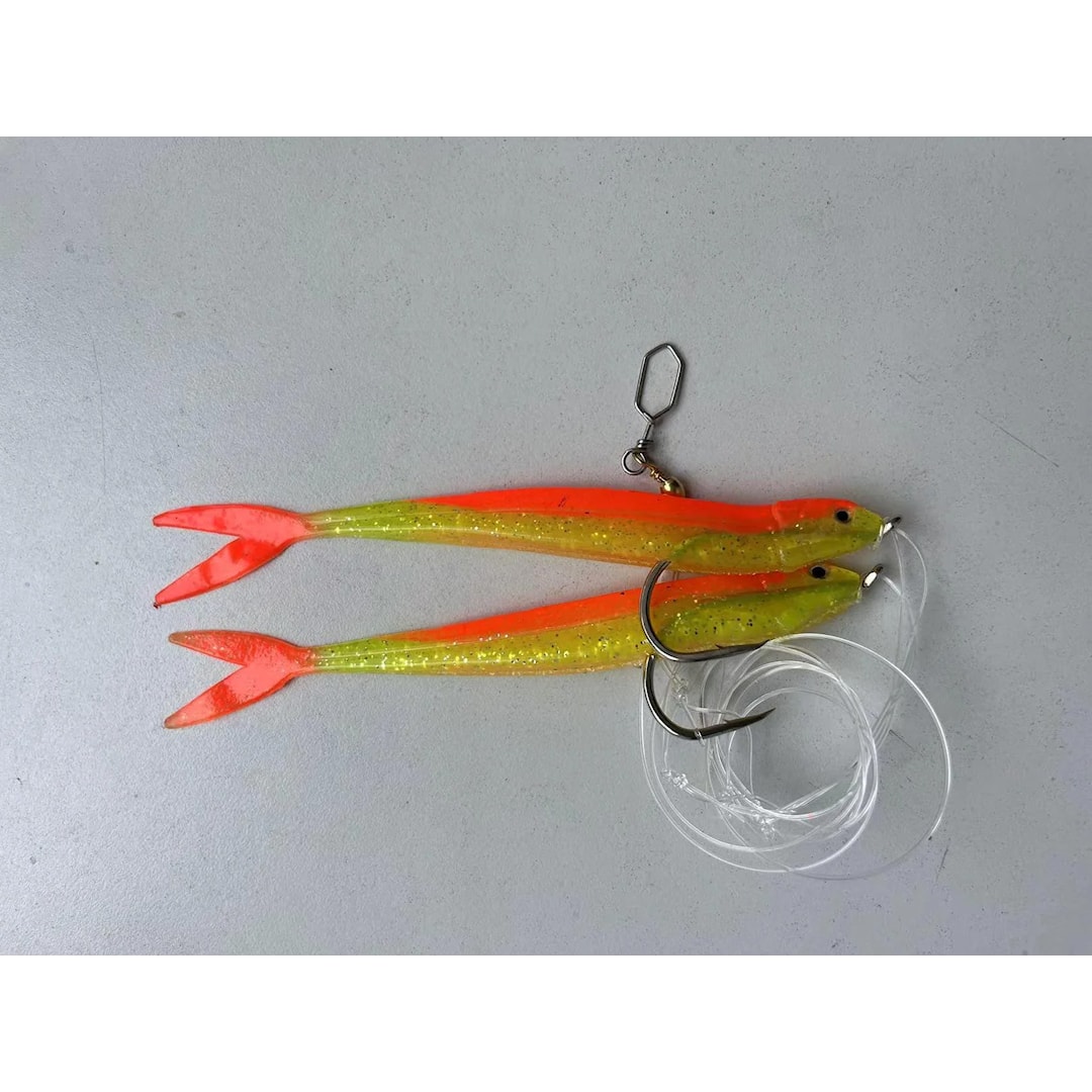 Fladen Twintail Rhubarb & Custard Jig Rig - Fladen