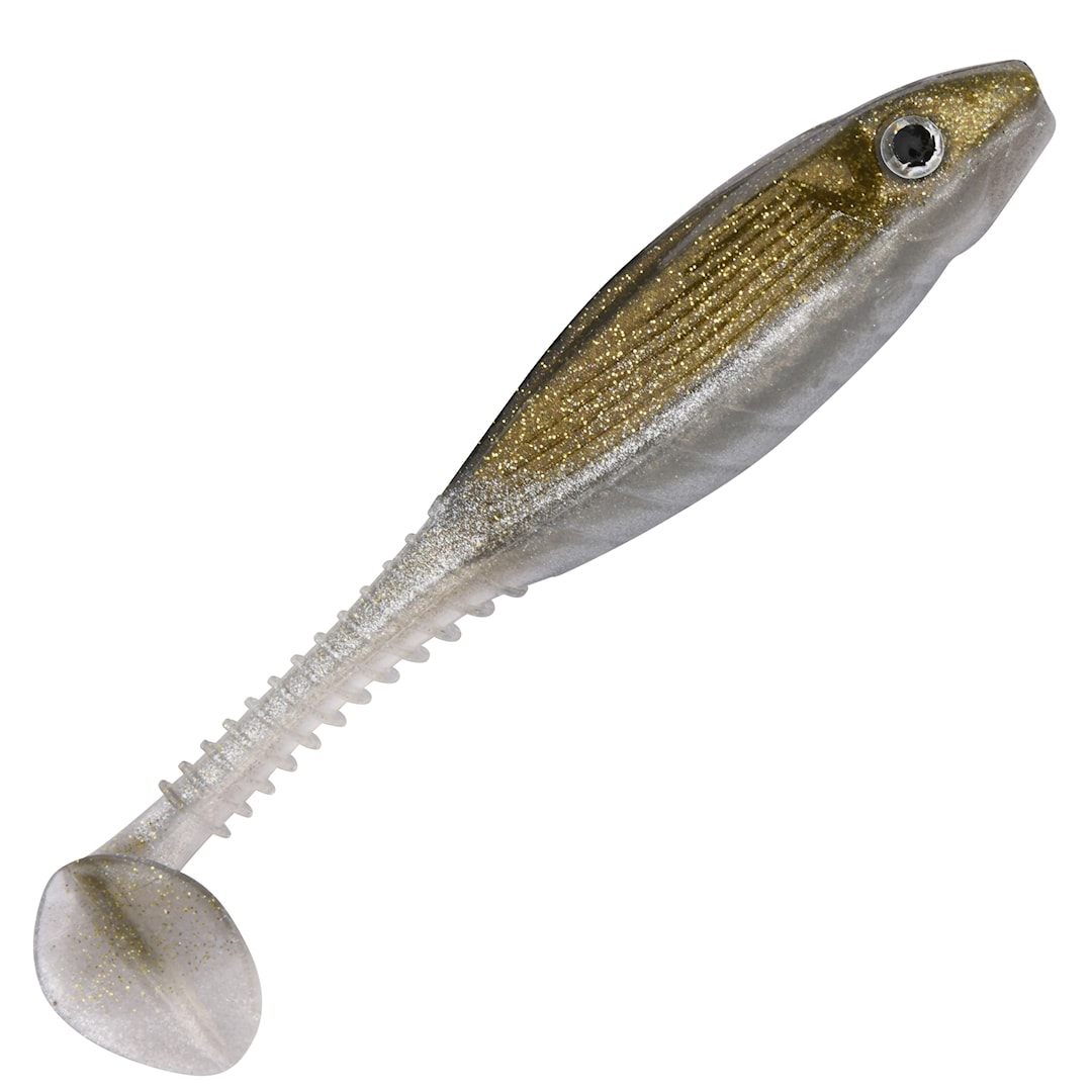 Gunki Grubby Shad 6 cm jigg 10 st/pkt Crystal Brown - Gunki