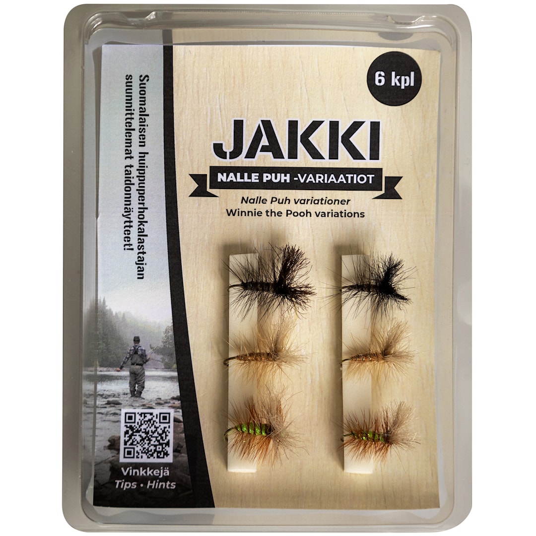 Jakki Nalle Puh flugsortiment 6 st/pkt - Jakki