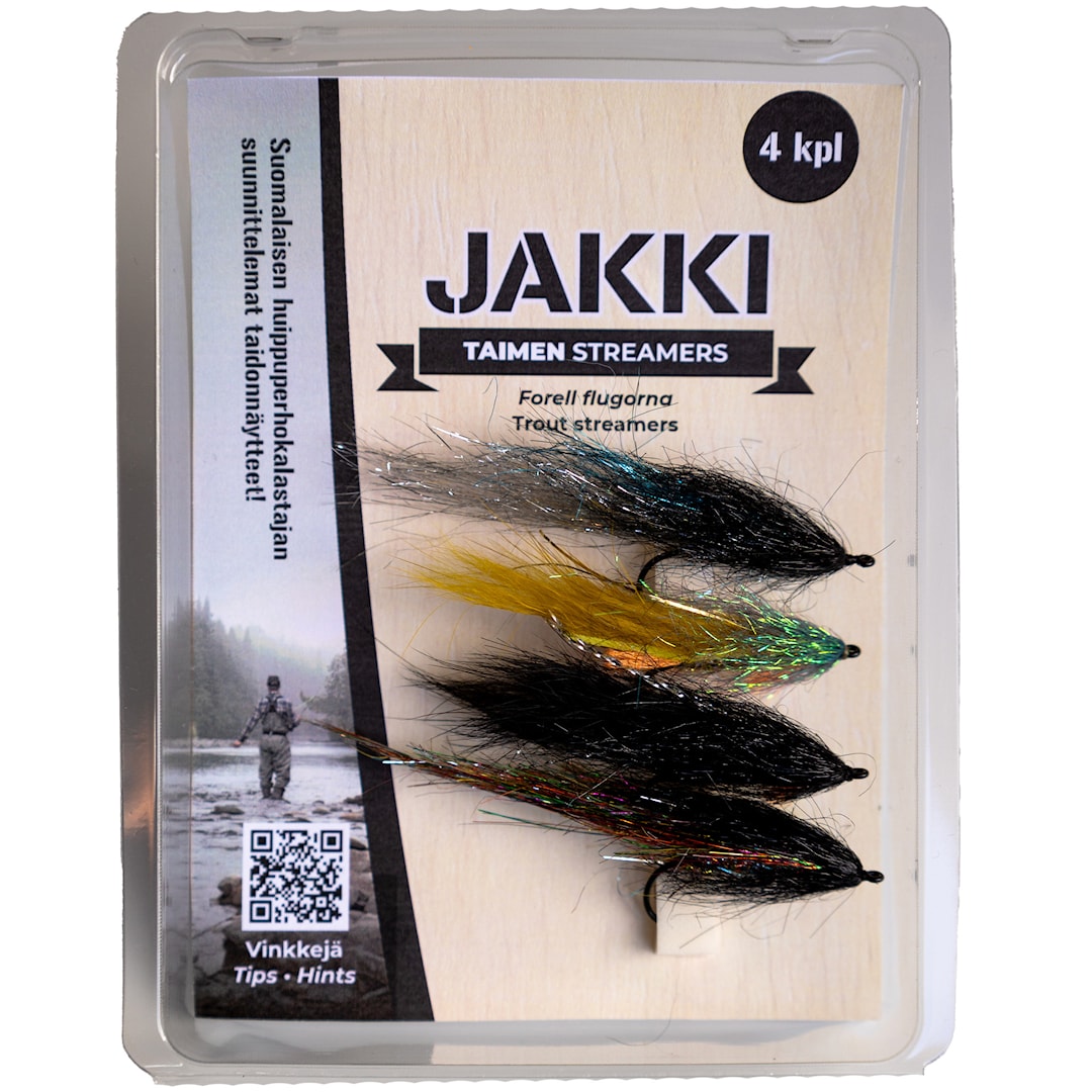 Jakki Taimen Streamer flugsortiment 4 st/pkt - Jakki