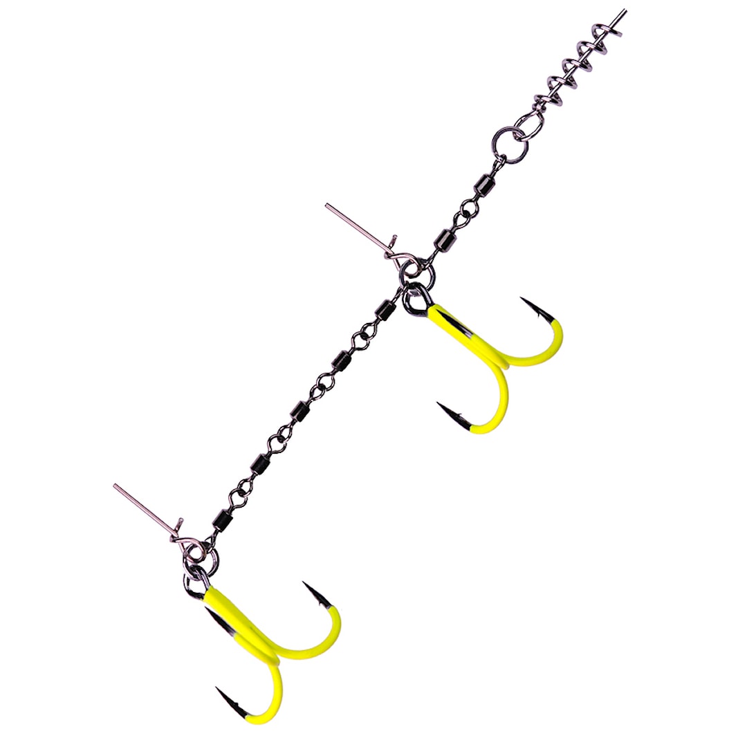 K.P Baits Heavy Stinger Rig med UV-krokar 1/0 - K.P Baits