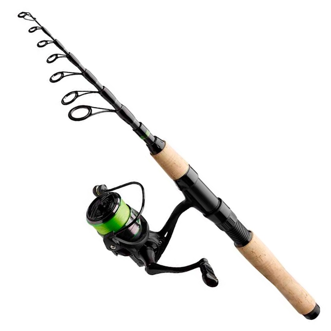 Kinetic Beaster CT Tele haspelset med flätlina 240 cm 5-24 g - Kinetic