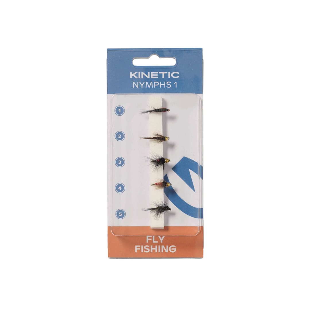 Kinetic Nympf Flies flugsortiment 5 st/pkt - Kinetic