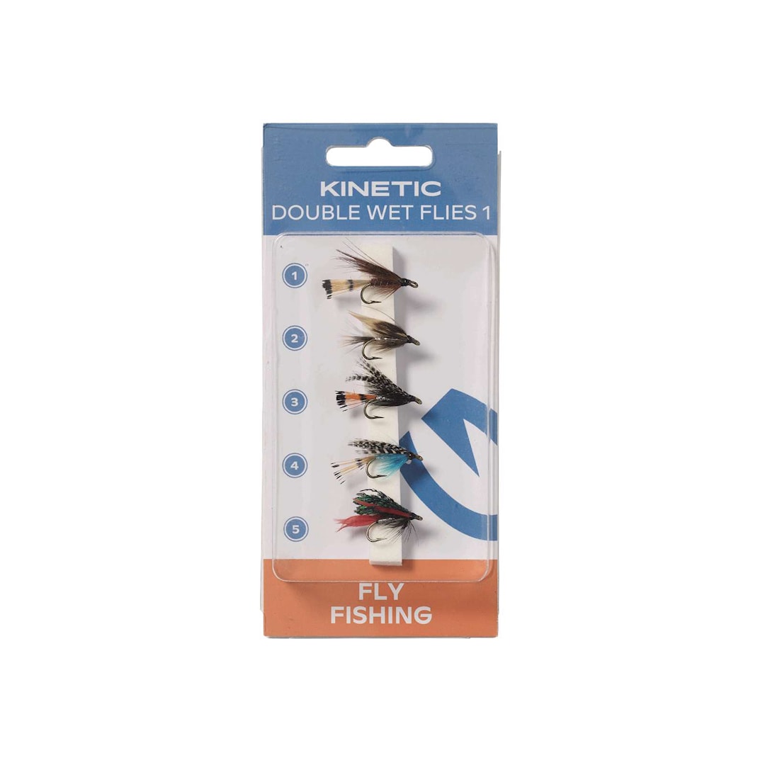 Kinetic Wet Flies Dubble Hook flugsortiment 5 st/pkt - Kinetic