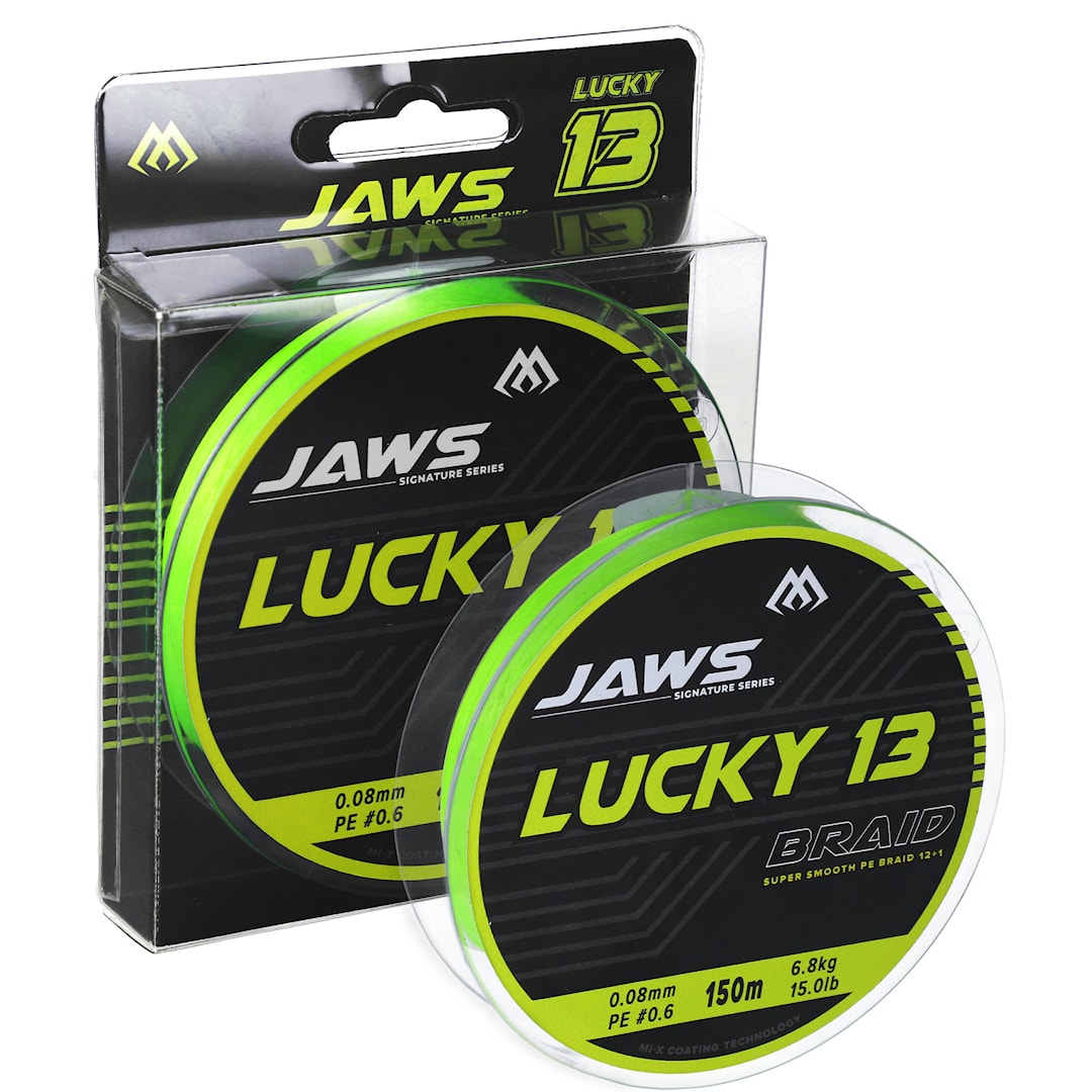 Mikado Jaws Lucky 13 150 m flätlina 0,10 mm - Mikado