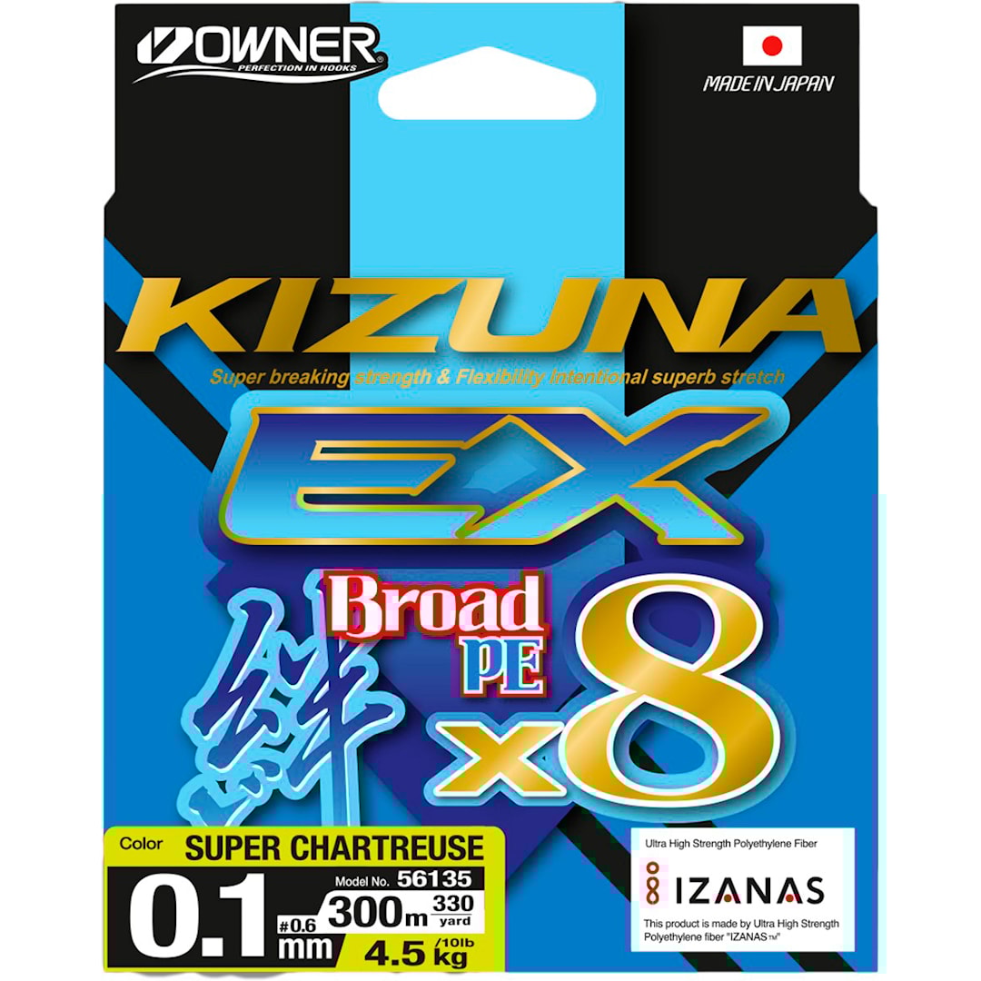 Owner SuperKizuna EX Multicolor 300 m flätlina 0,42 mm - OWNER