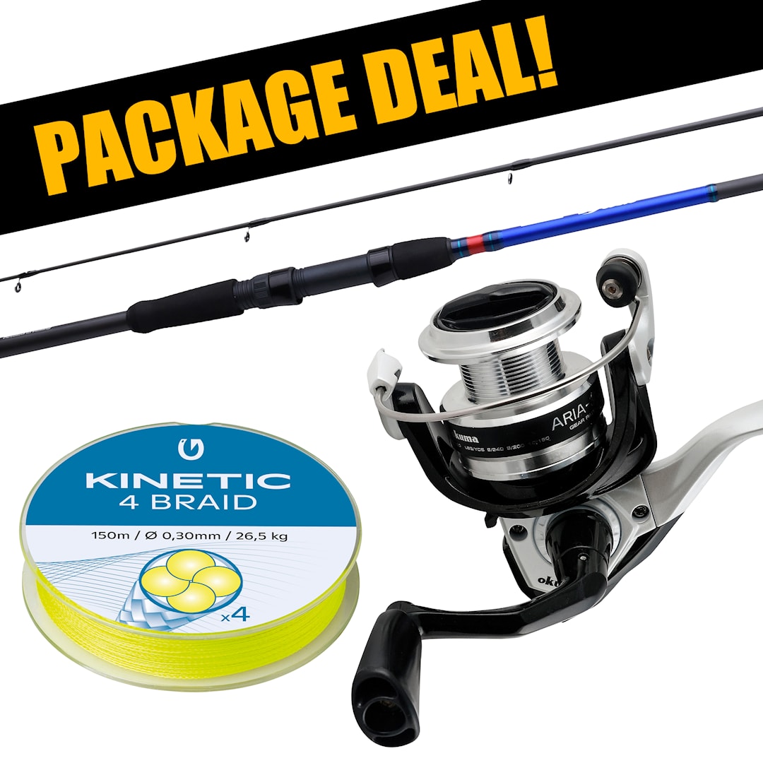 Patriot Beater Pike + Okuma Aria haspelset med flätlina - Patriot