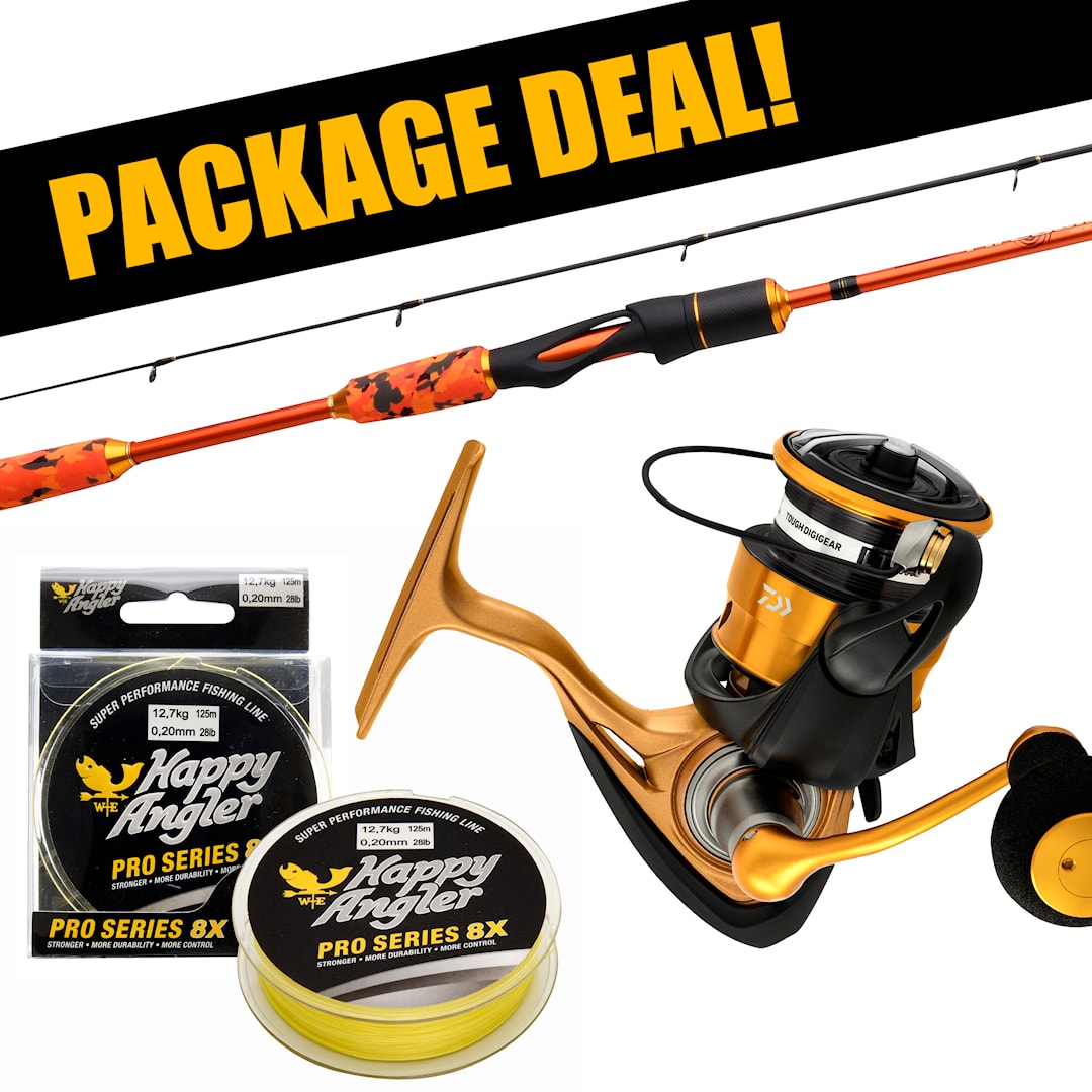 Patriot Fireball Xtreme Micro + Daiwa 23 Aird LT haspelset med flätlina - Patriot