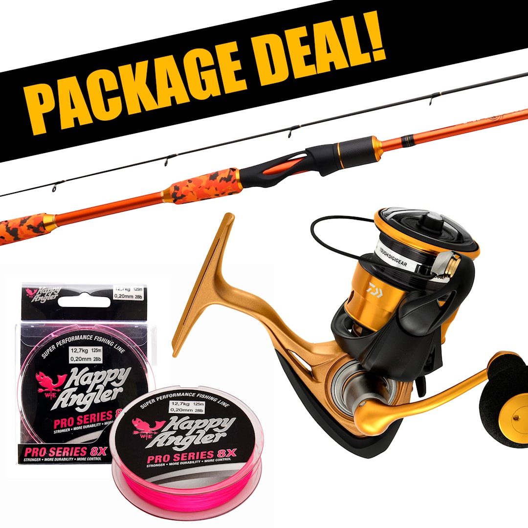 Patriot Fireball Xtreme Perch + Daiwa 23 Aird LT haspelset med flätlina - Patriot