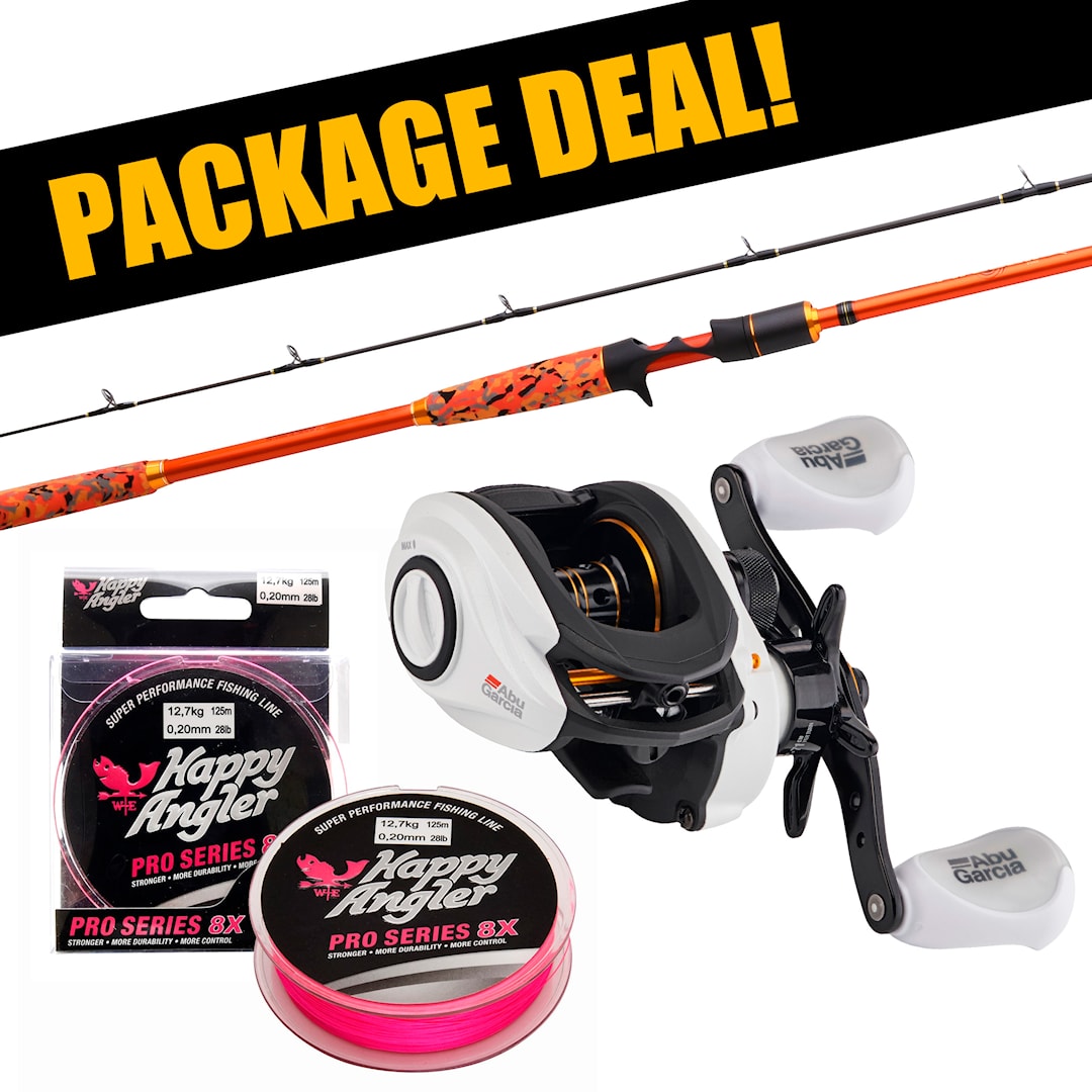 Patriot Fireball Xtreme Pike + Abu Garcia Revo Max Pro multirullset med flätlina - Patriot