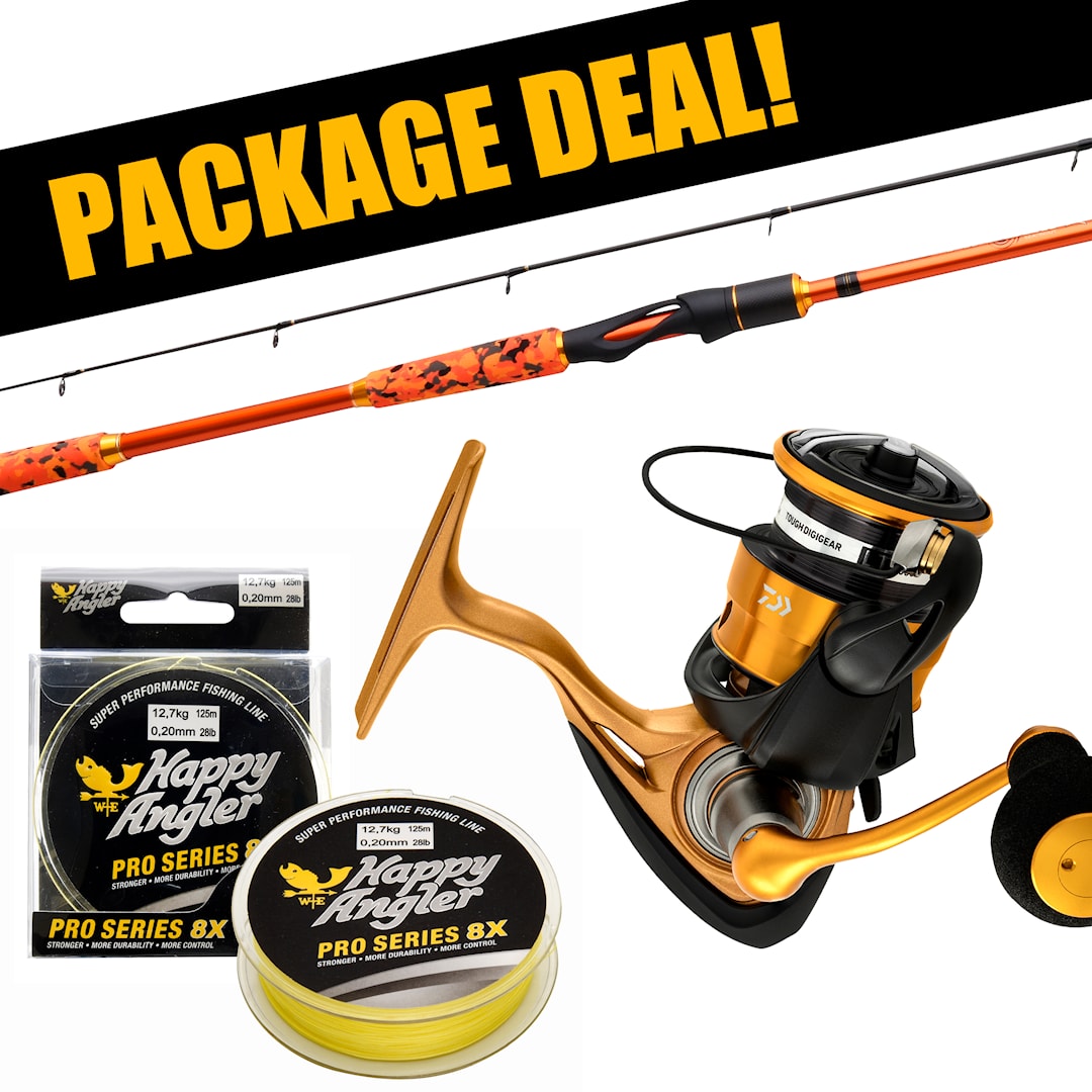 Patriot Fireball Xtreme Seatrout + Daiwa 23 Aird LT haspelset med flätlina - Patriot