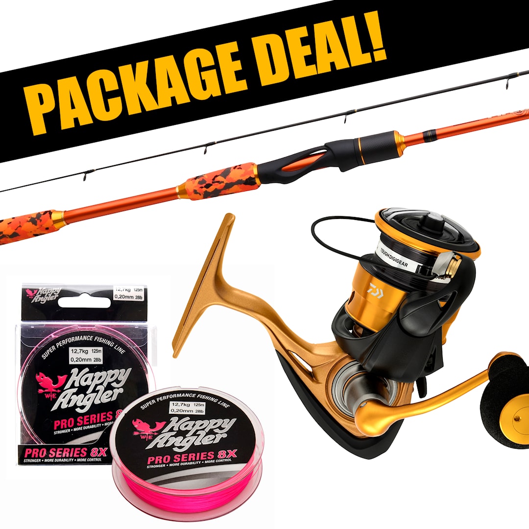 Patriot Fireball Xtreme Zander + Daiwa 23 Aird LT haspelset med flätlina - Patriot