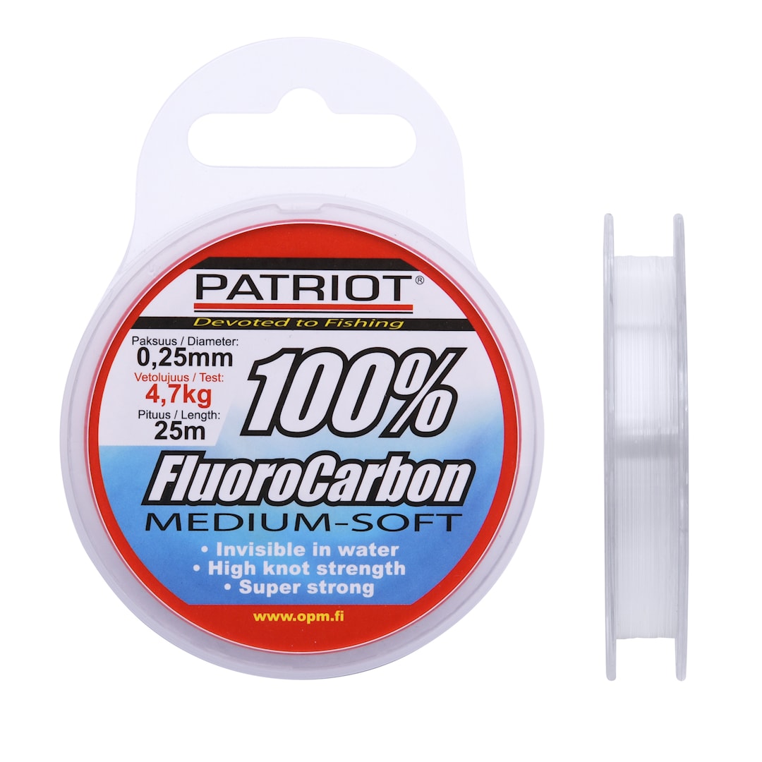 Patriot Medium Soft 100 % Fluorocarbon 0,49 mm - Patriot