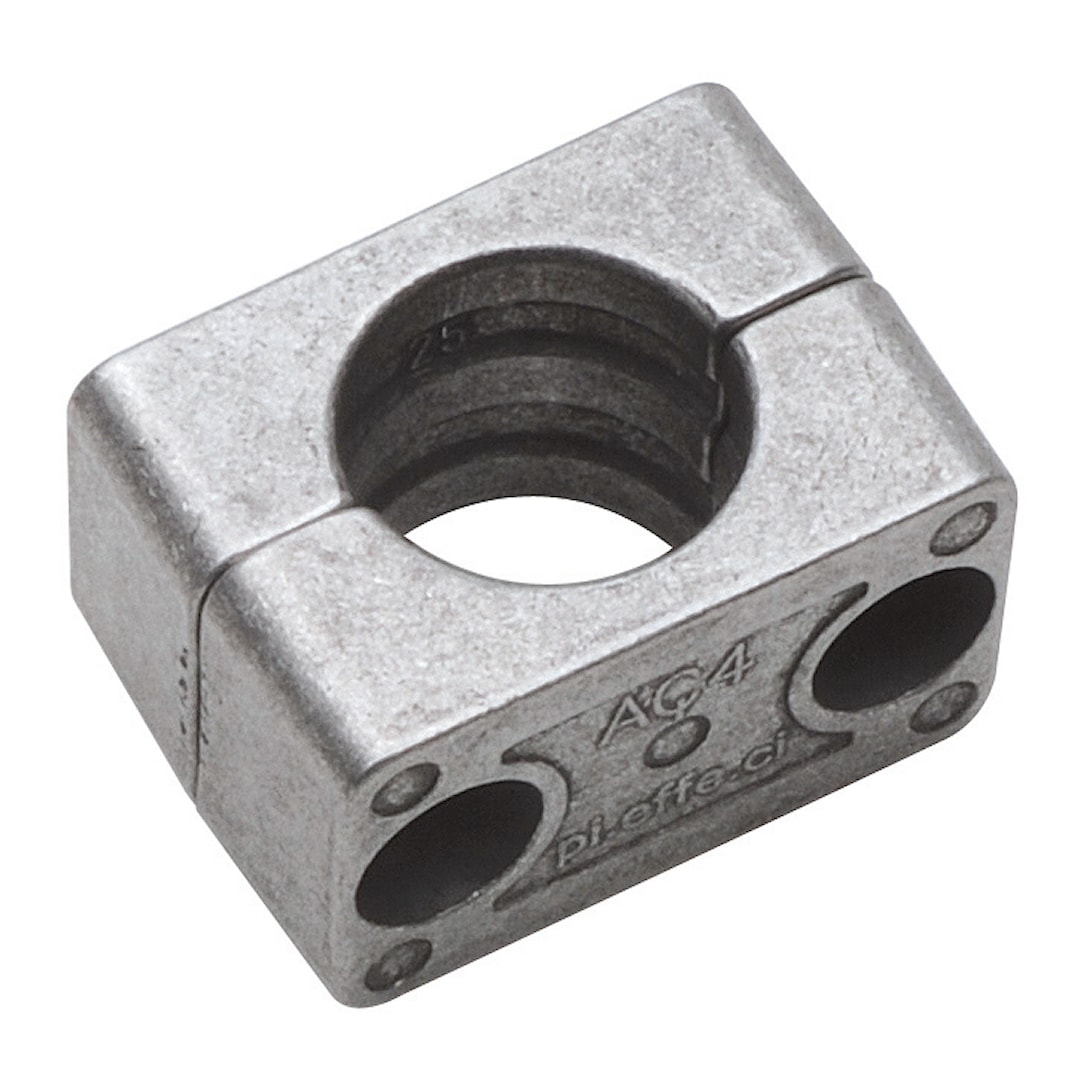 Relingsfäste i aluminium 25 mm - Roster