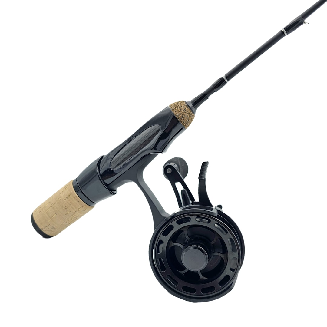 Ruthless Pro Ice Medium pimpelset 25 vänster - Ruthless Fishing