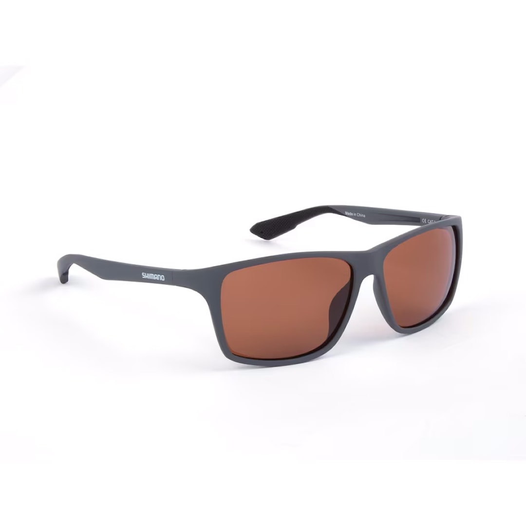 Shimano Eyewear Matte Dark Grey & Copper polariserade solglasögon - Shimano