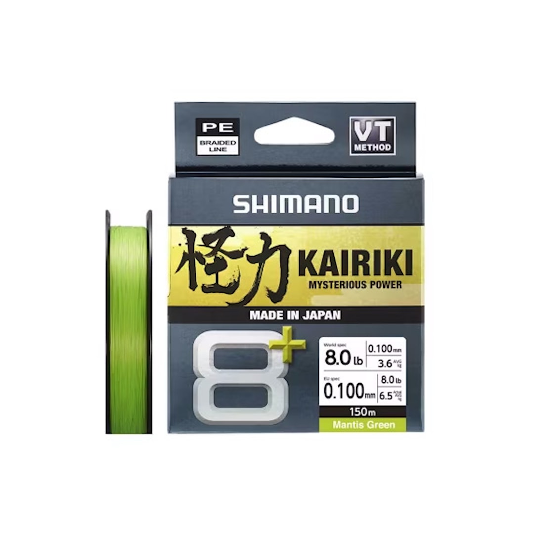 Shimano Kairiki 8+ Green 150 m flätlina 0,16 mm - Shimano