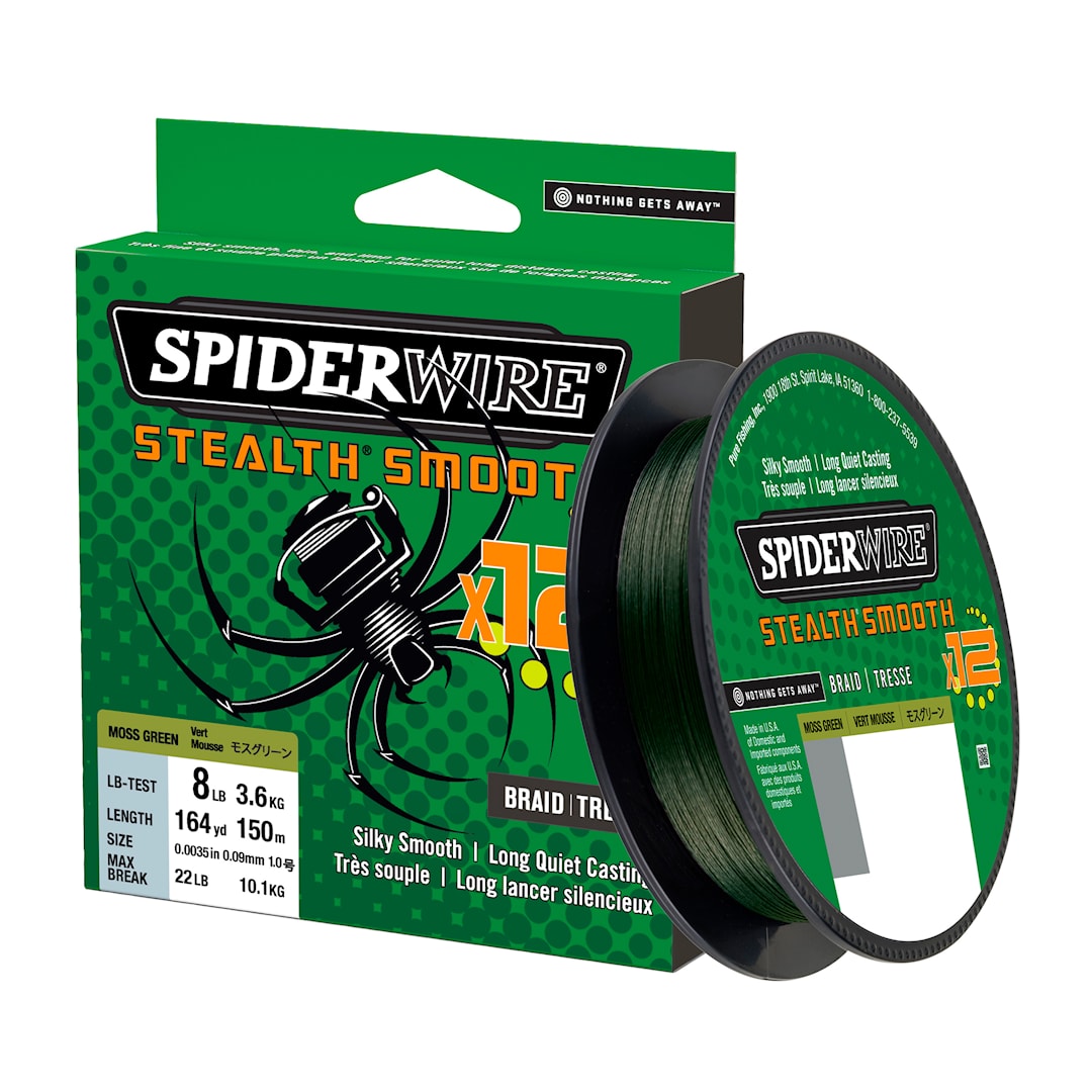 Spiderwire Smooth 12 grön 150 m flätlina - Spiderwire