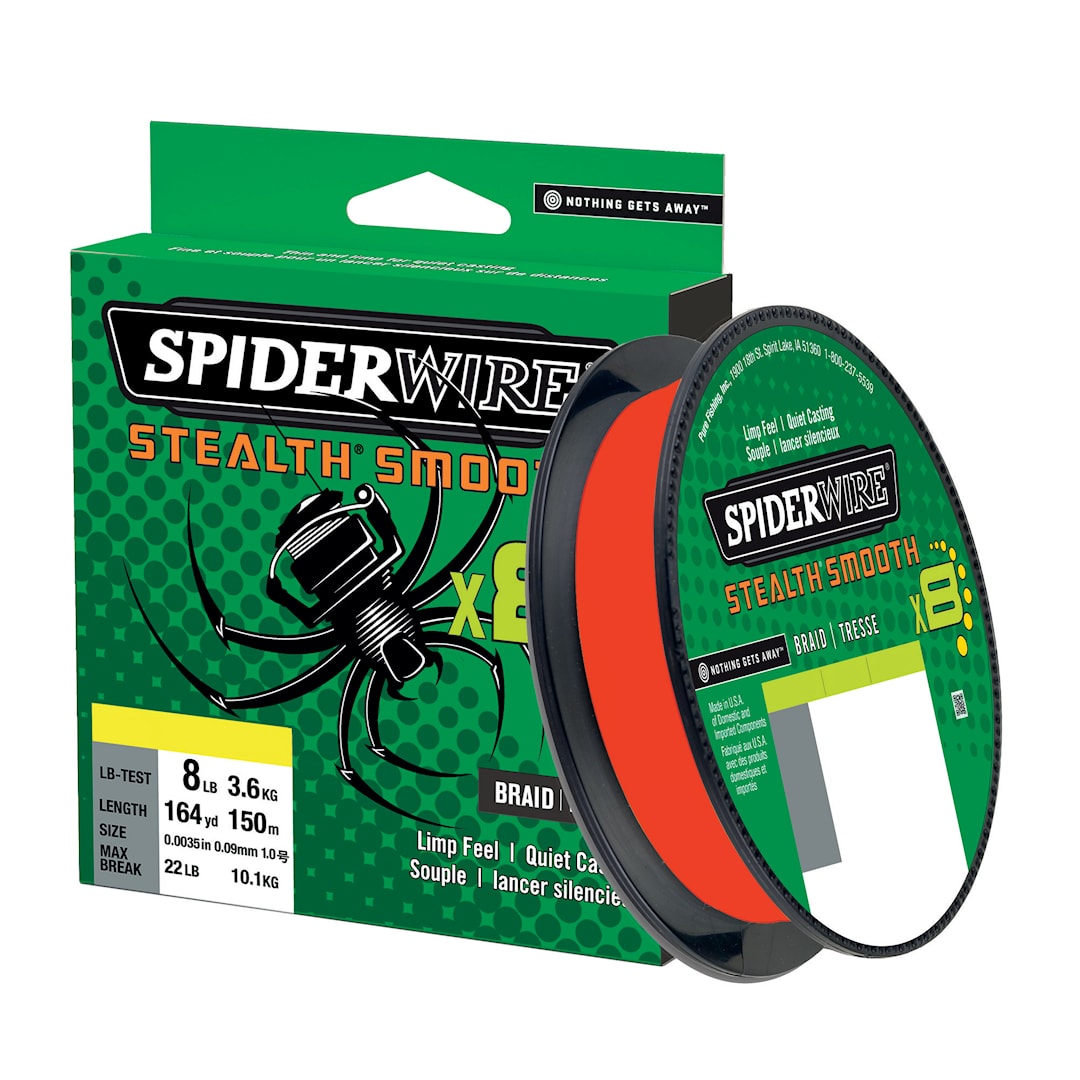 Spiderwire Smooth 8 röd 150 m - Spiderwire