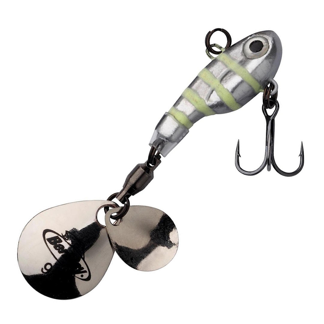 Berkley Pulse Spintail 9 g Glow Silver Zebra - Berkley