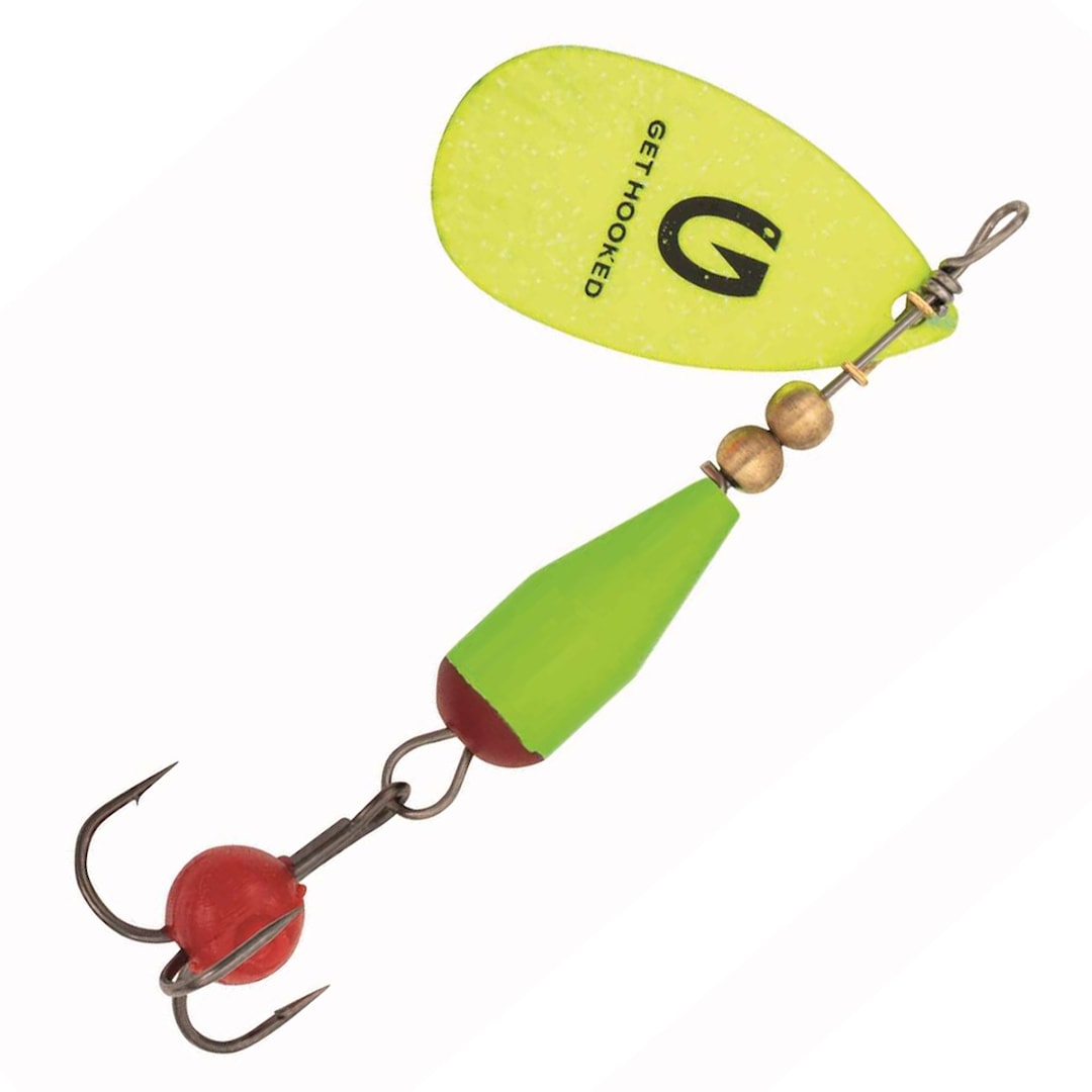 Kinetic Droopy 8 g spinnare Yellow Green UV - Kinetic