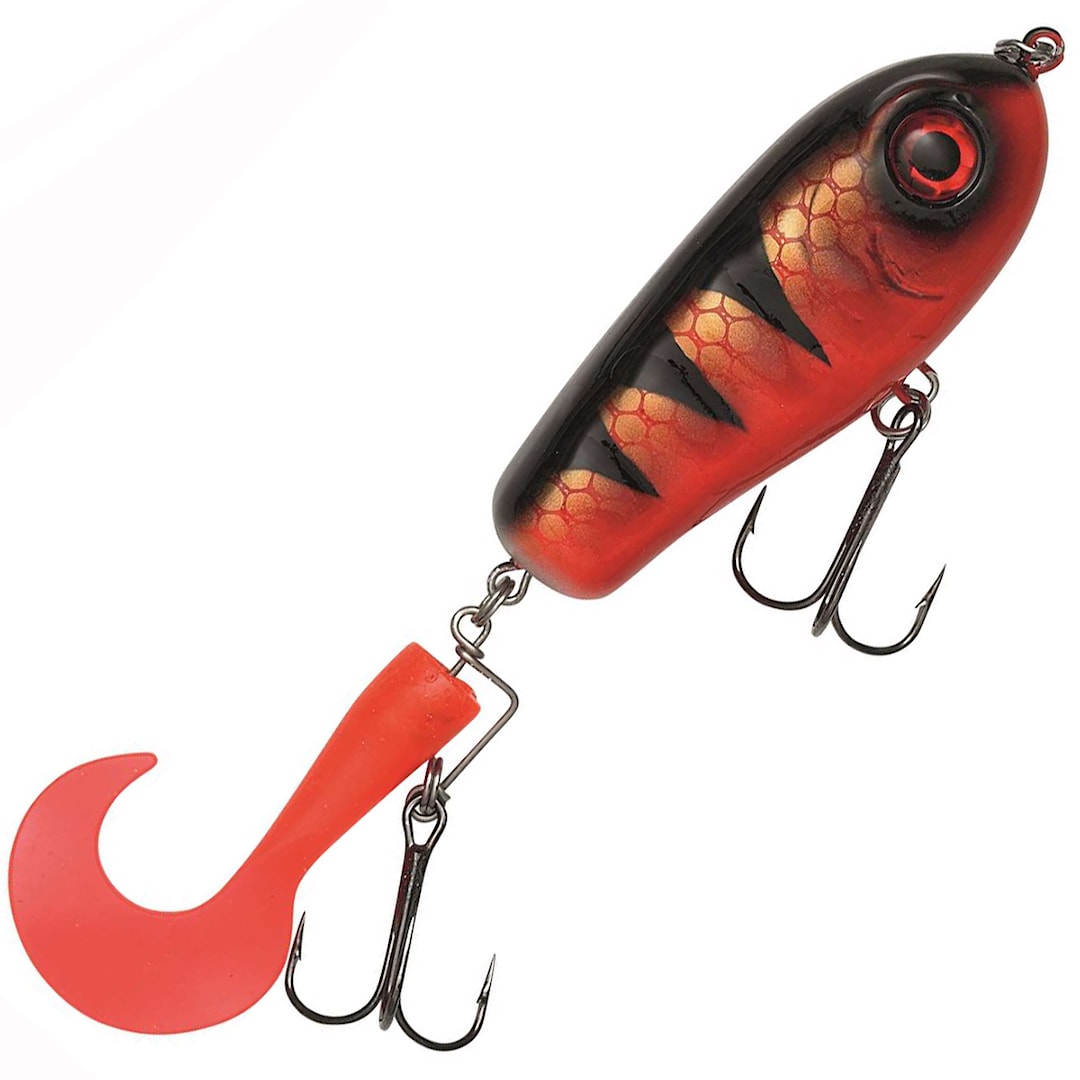 Kinetic Humpy Dumpy jerkbait Red Tiger UV - Kinetic