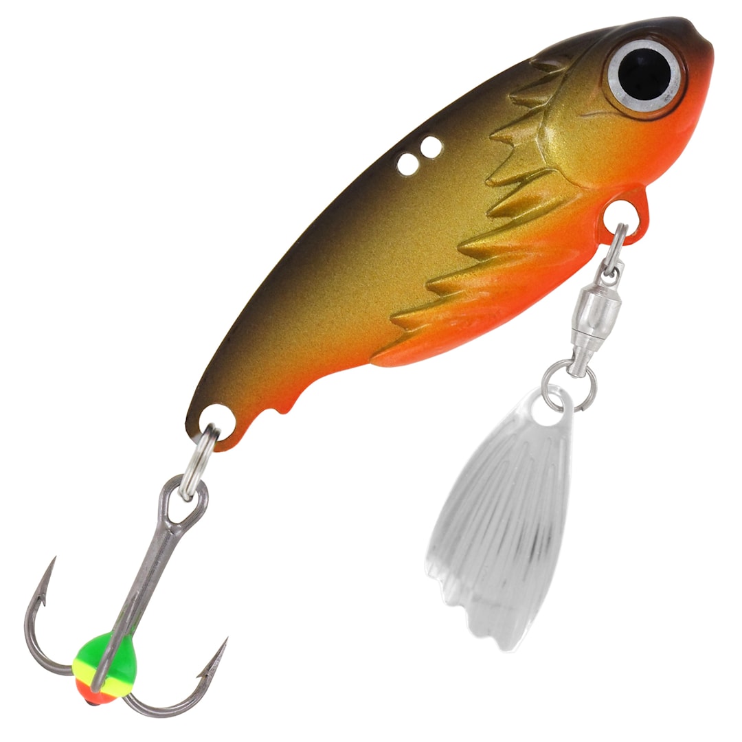 Kuusamo Vilkas 13 g blade bait Tapas Olive UV - Kuusamon Uistin