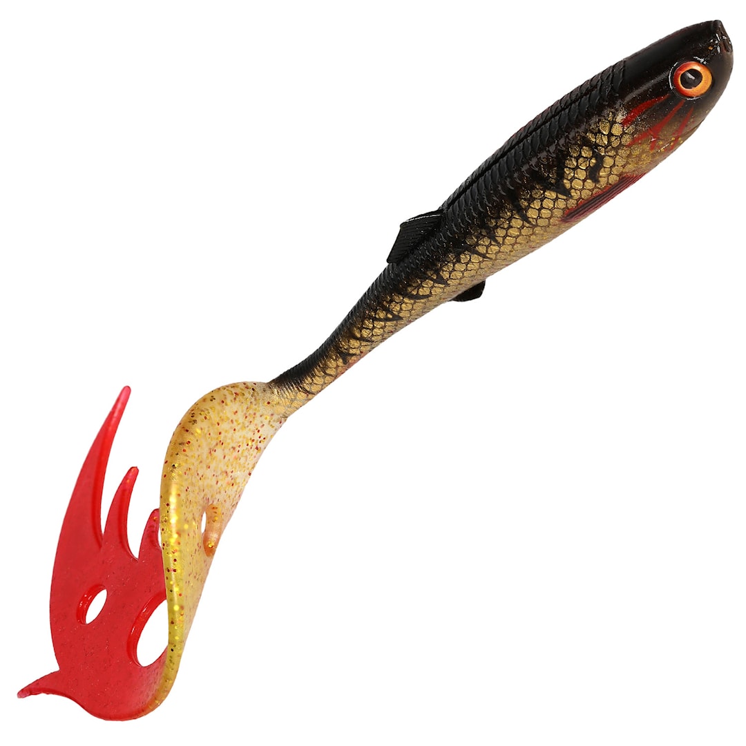 Mikado Sicario Pike Tail 14 cm jigg 2 st/pkt Spotted Bullhead - Mikado