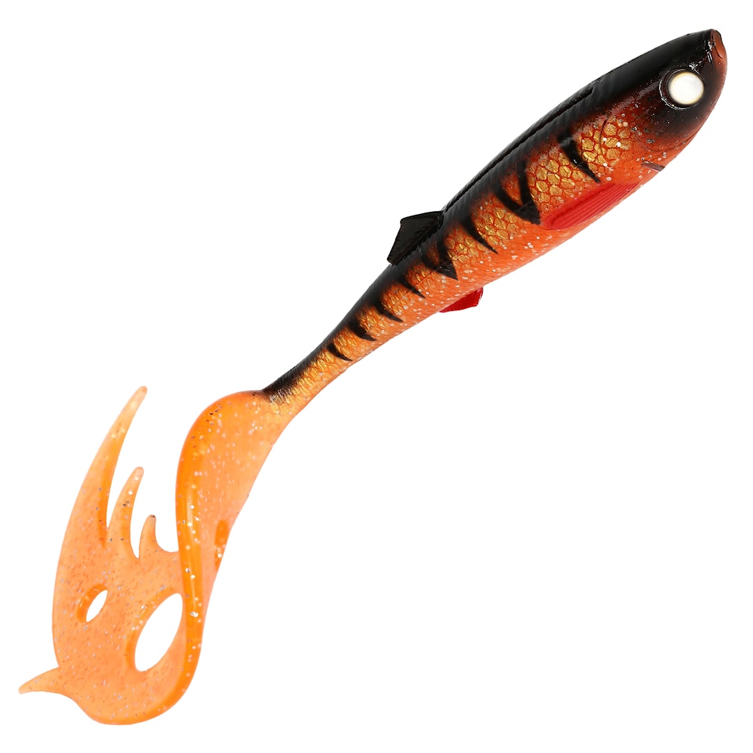 Mikado Sicario Pike Tail 24 cm jigg Orange Perch - Mikado