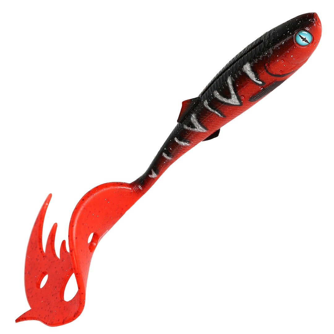 Mikado Sicario Pike Tail 24 cm jigg Red Tiger - Mikado