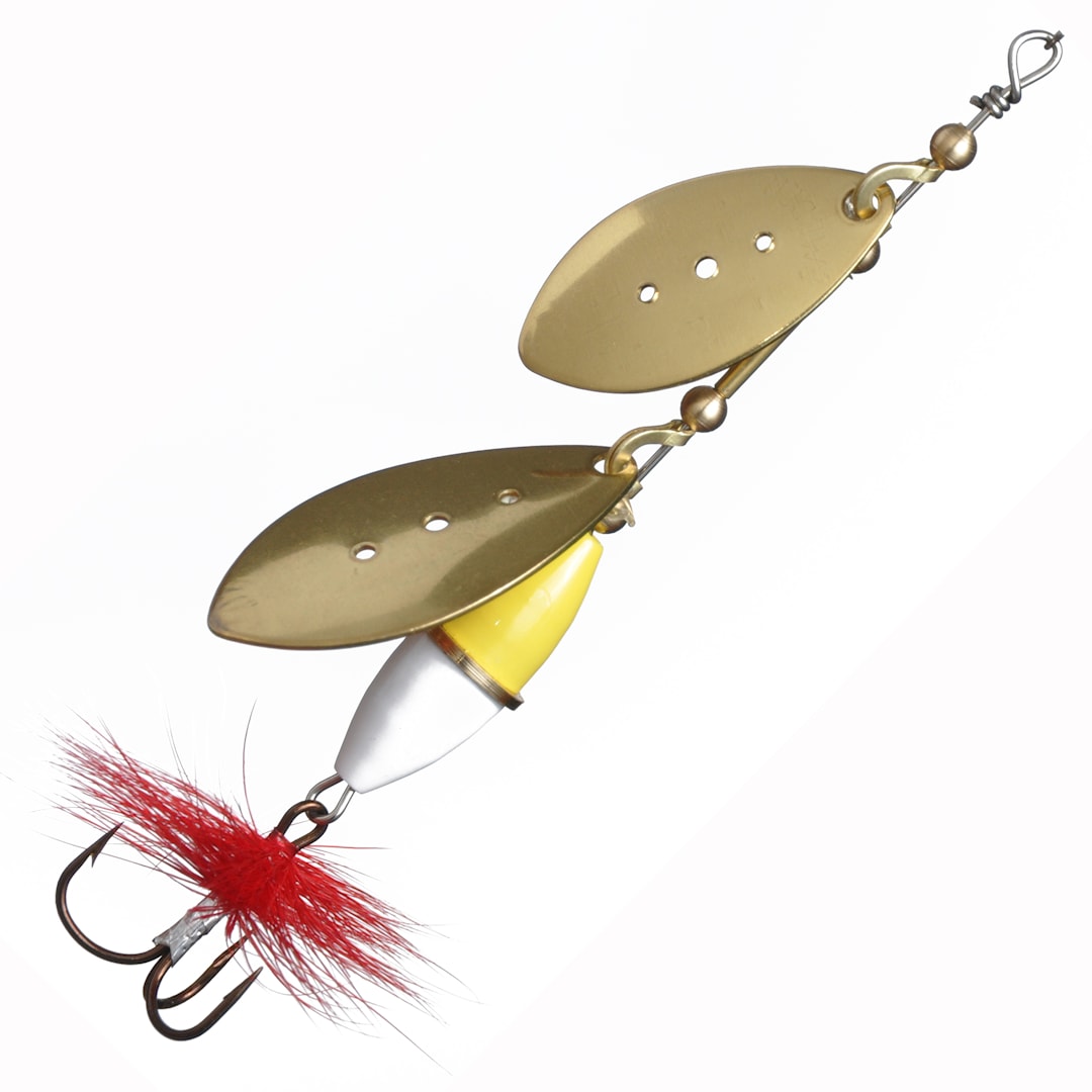 Myran Wipp Dubbel 9 g spinnare Gold - Myran