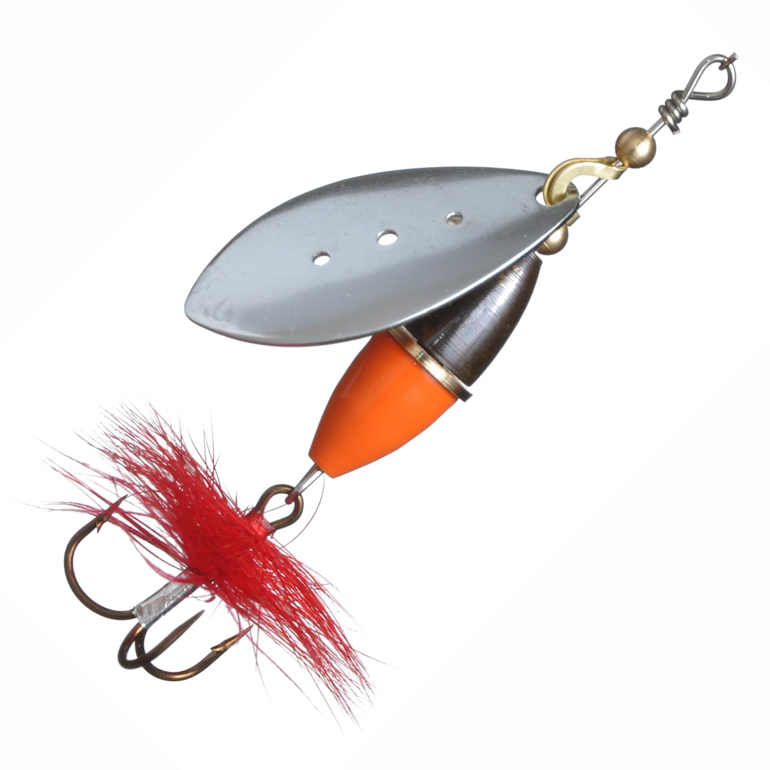 Myran Wipp Orange-Svart 15 g spinnare Silver - Myran