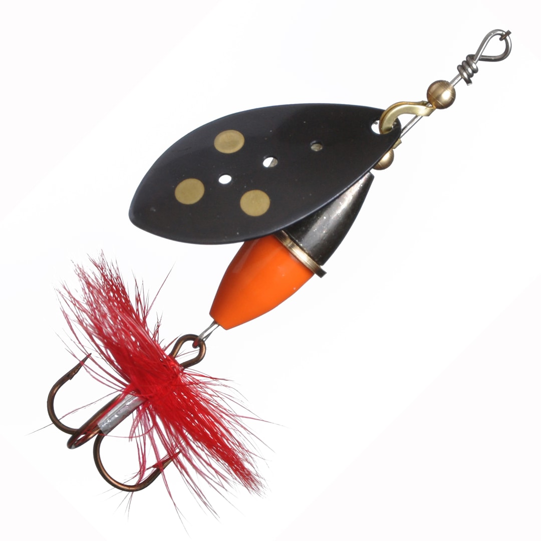Myran Wipp Orange-Svart 5 g spinnare Black - Myran